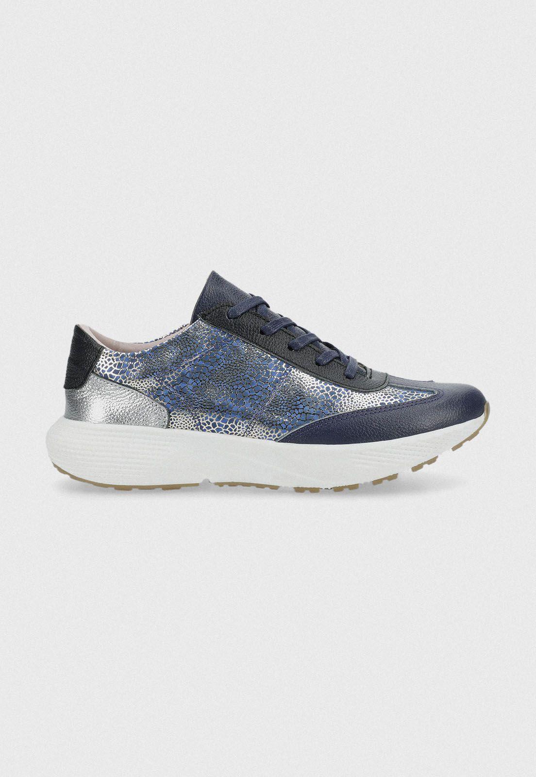 Zapatilla De Mujer Modelo Alb P 4003 Color Azul-0