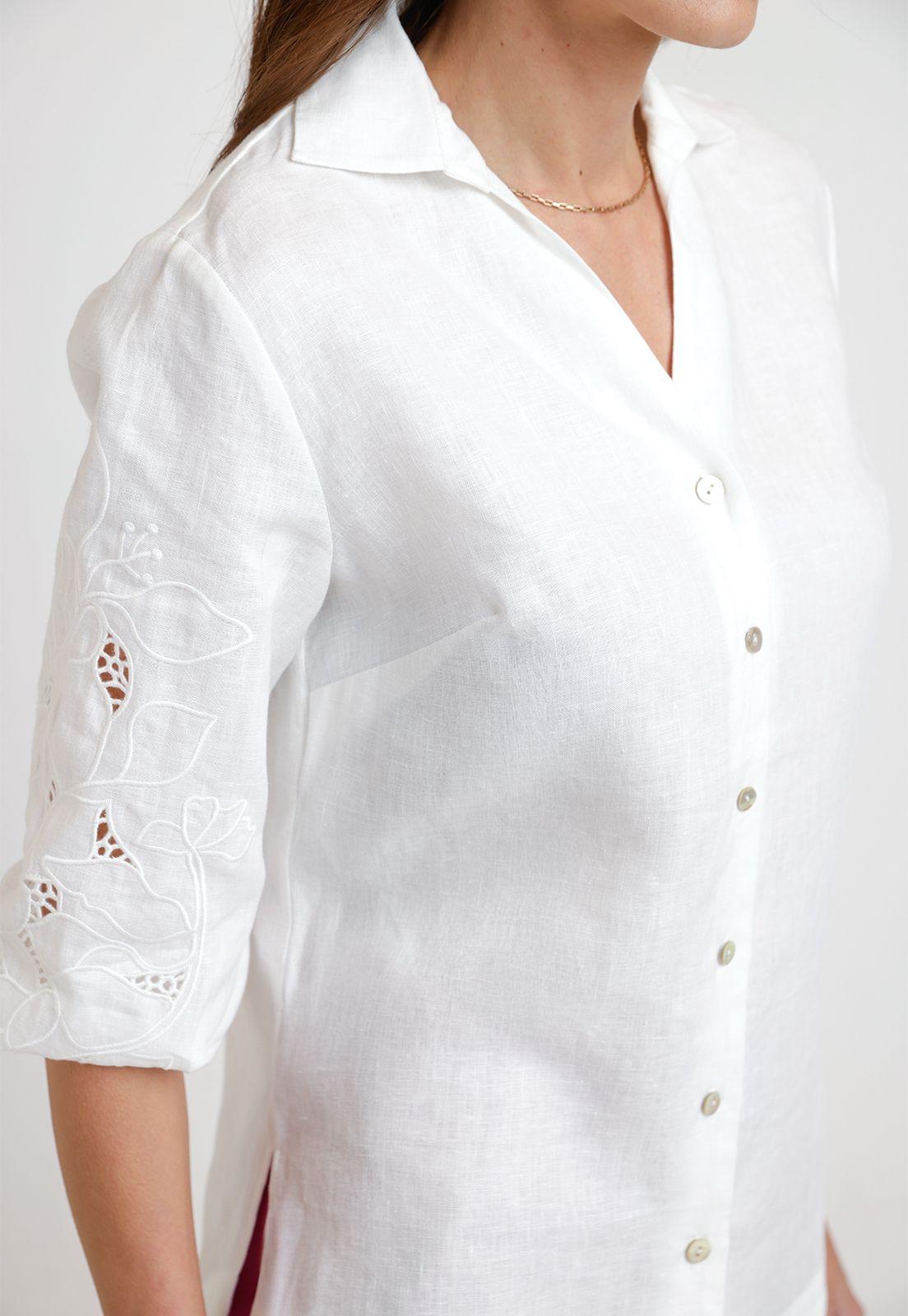 Blusa de Mujer Modelo Belén Color Blanco-2