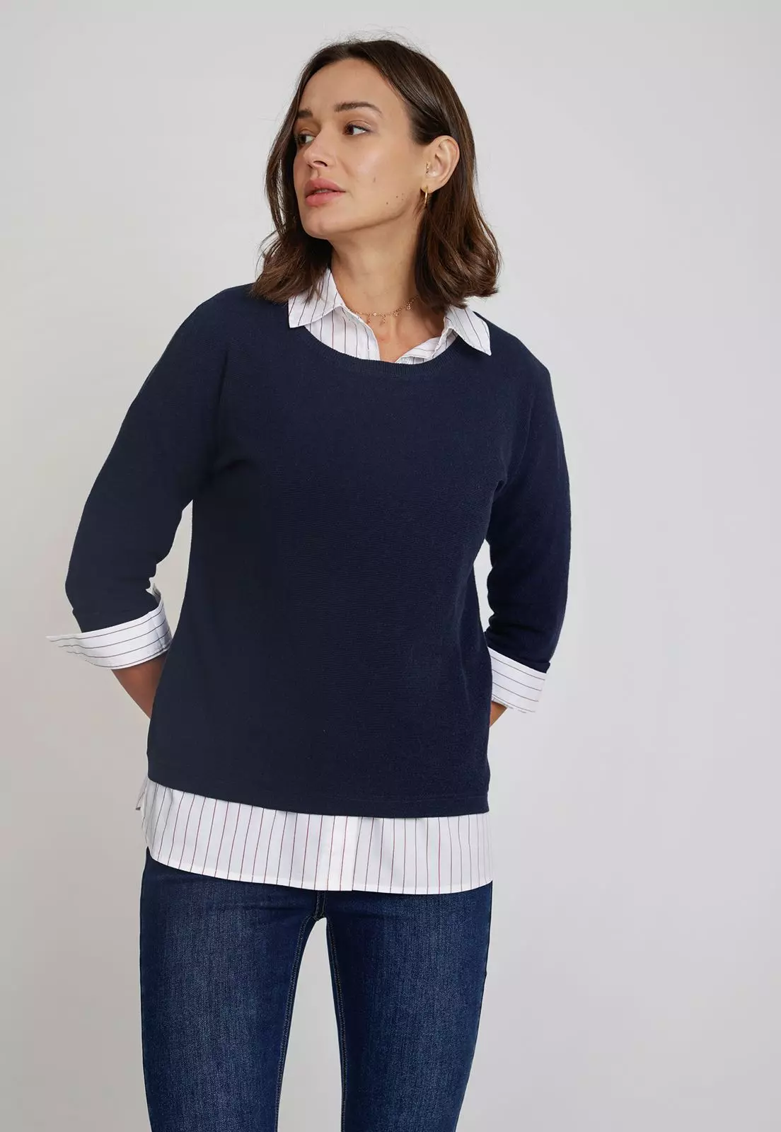 Tejido De Mujer Dover Marino-0