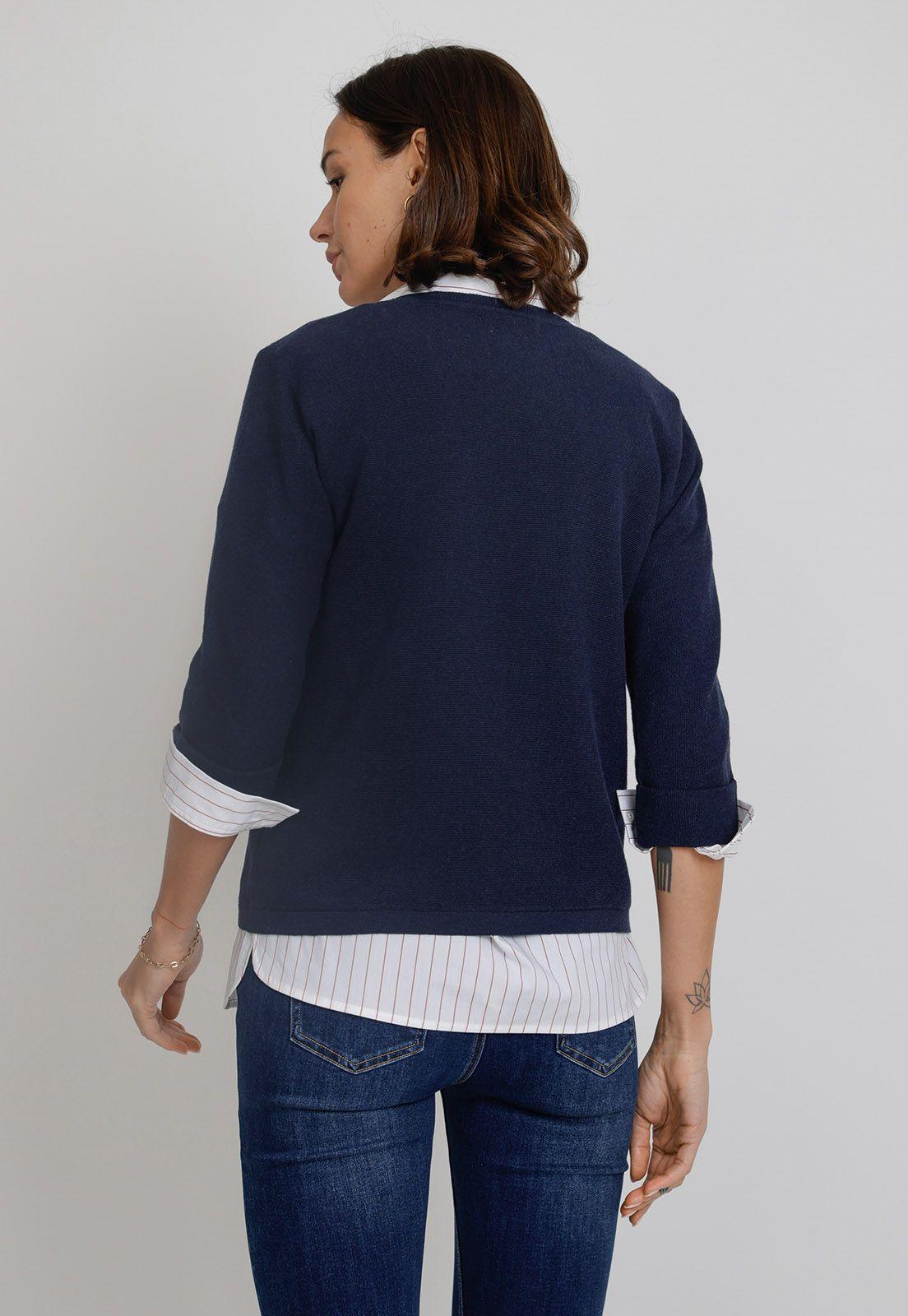 Tejido De Mujer Dover Marino-1