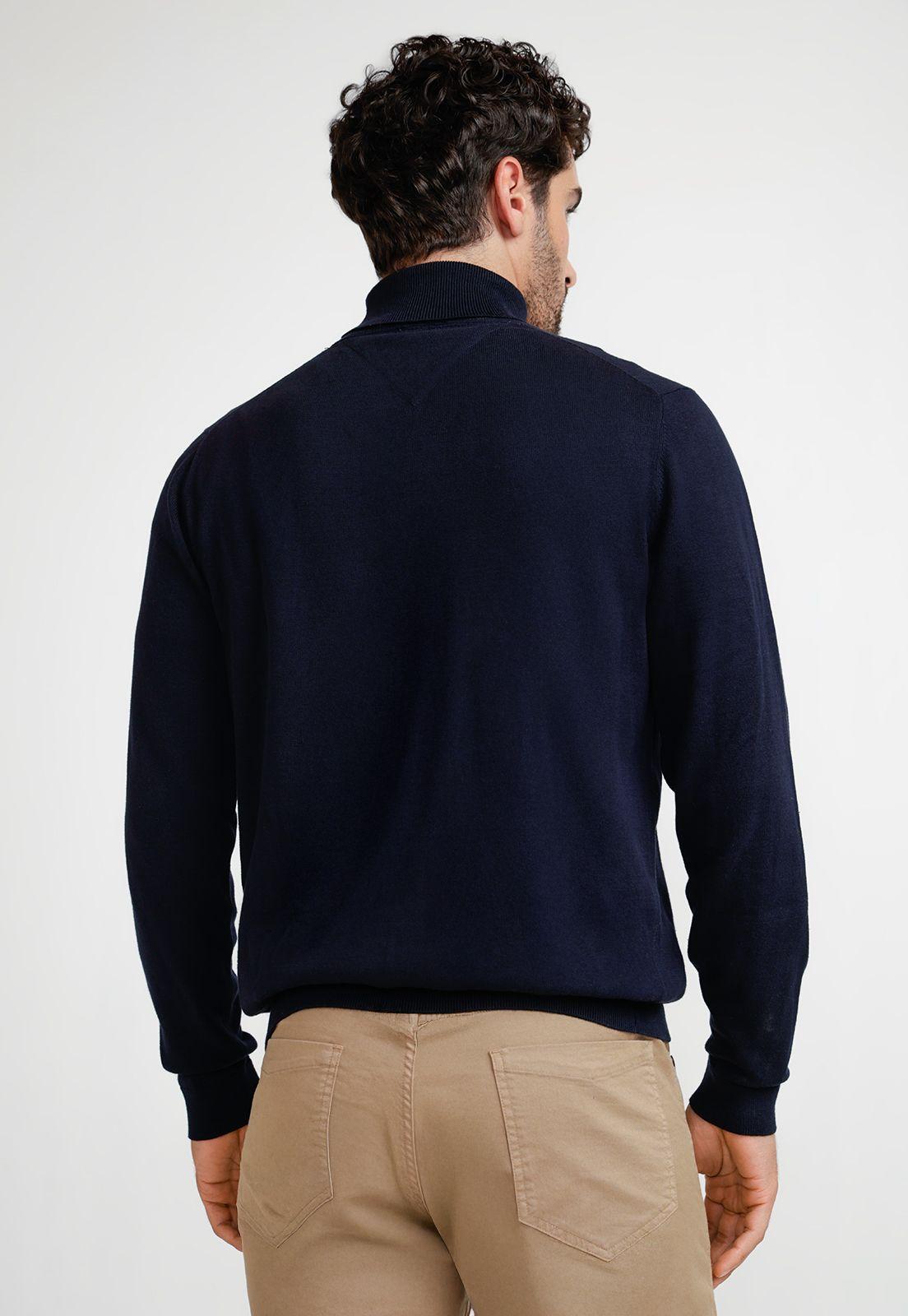 Sweater Hombre Cuello Alto Phastos Azul Marino-1