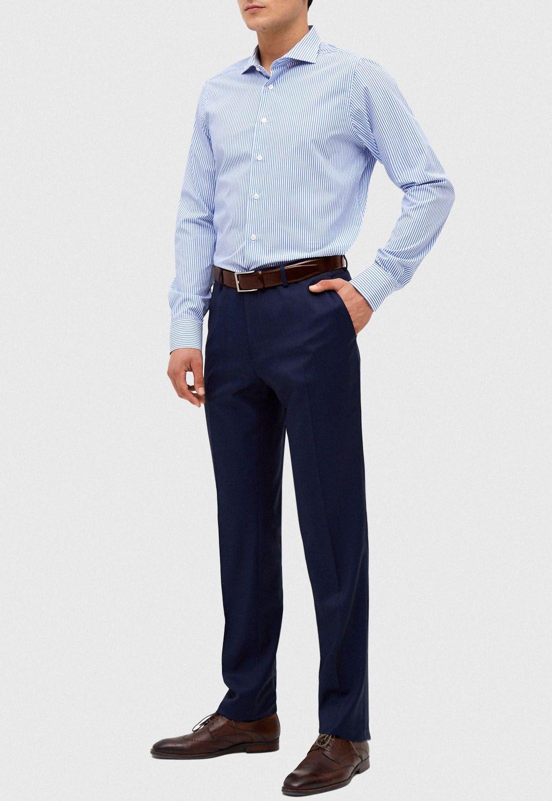 Camisa Formal Vercelli Azul-3