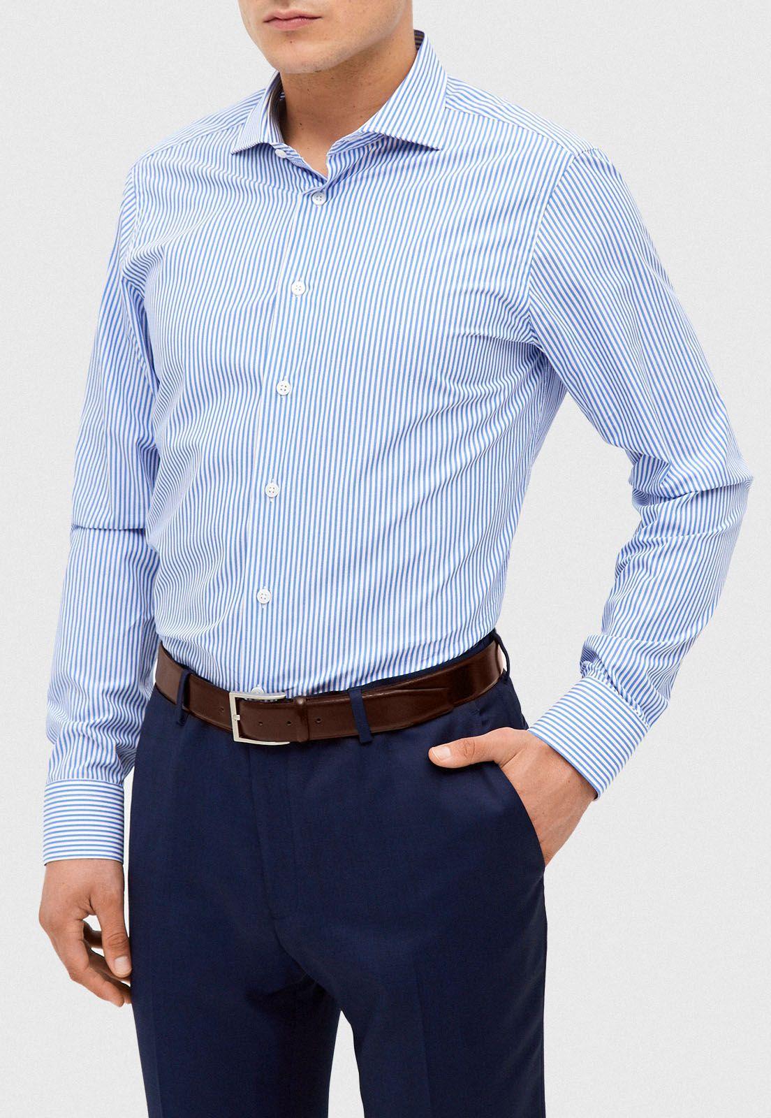 Camisa Formal Vercelli Azul-0