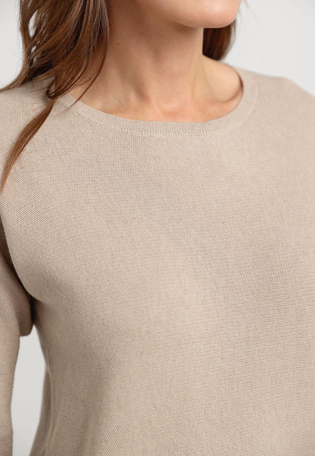 Sweater Mujer Dover Algodón Beige-2