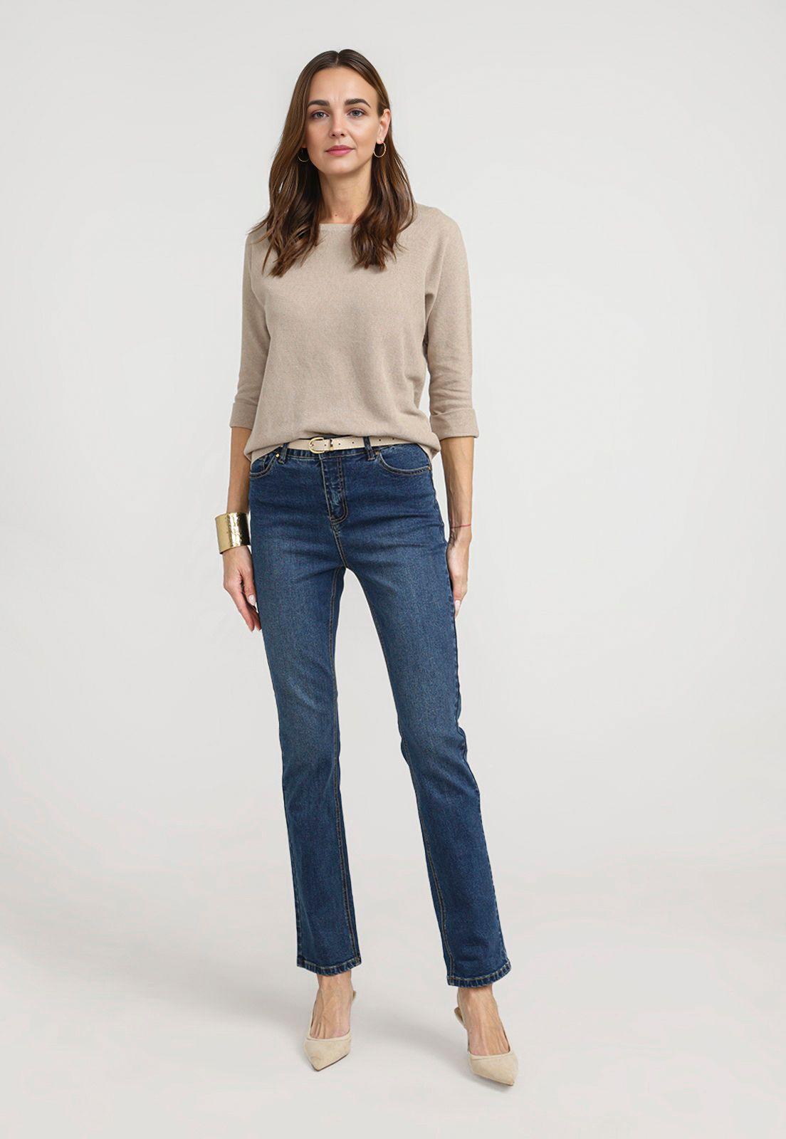Sweater Mujer Dover Algodón Beige-3