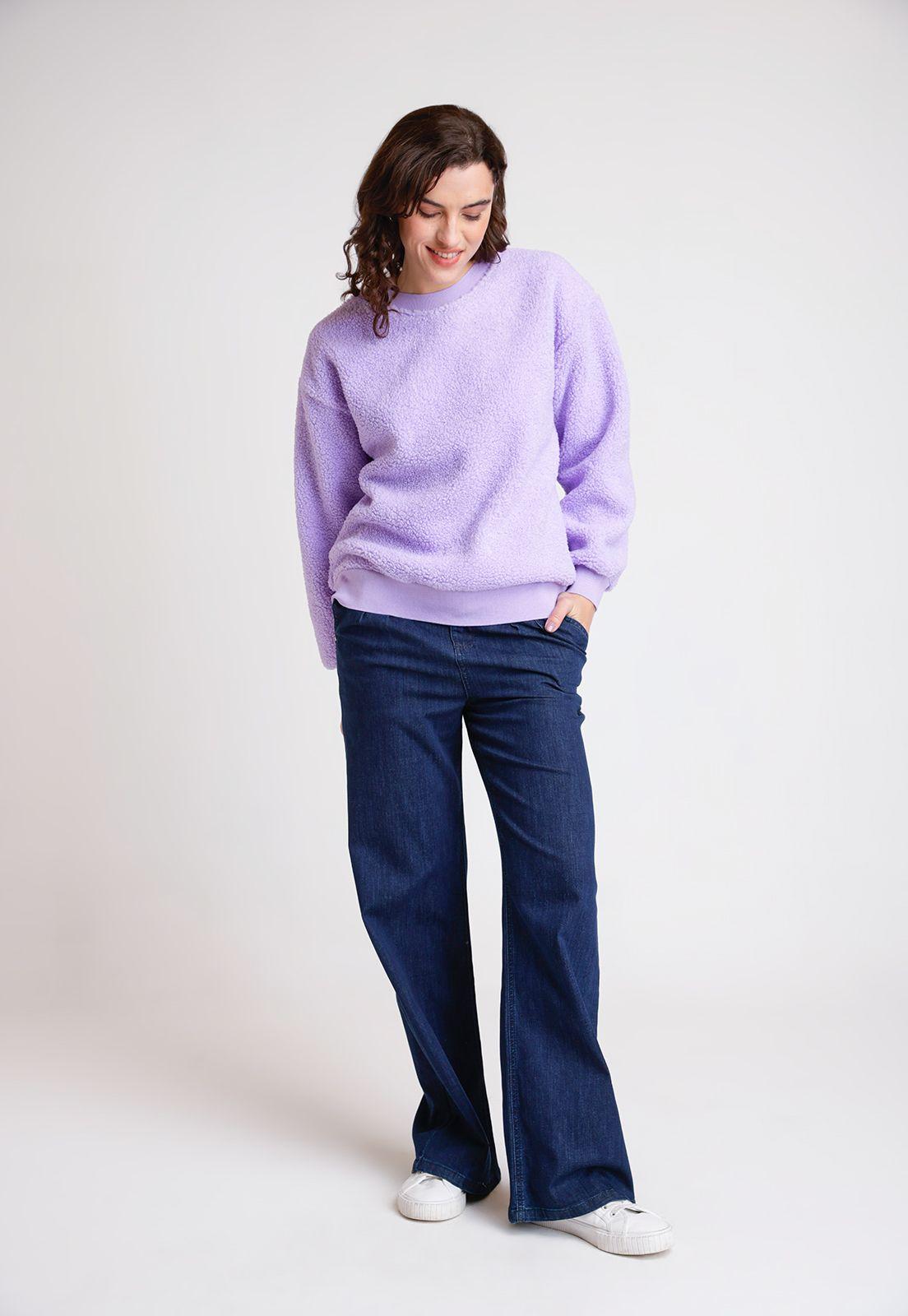 Polerón De Mujer Modelo Naroa Color Lila-3