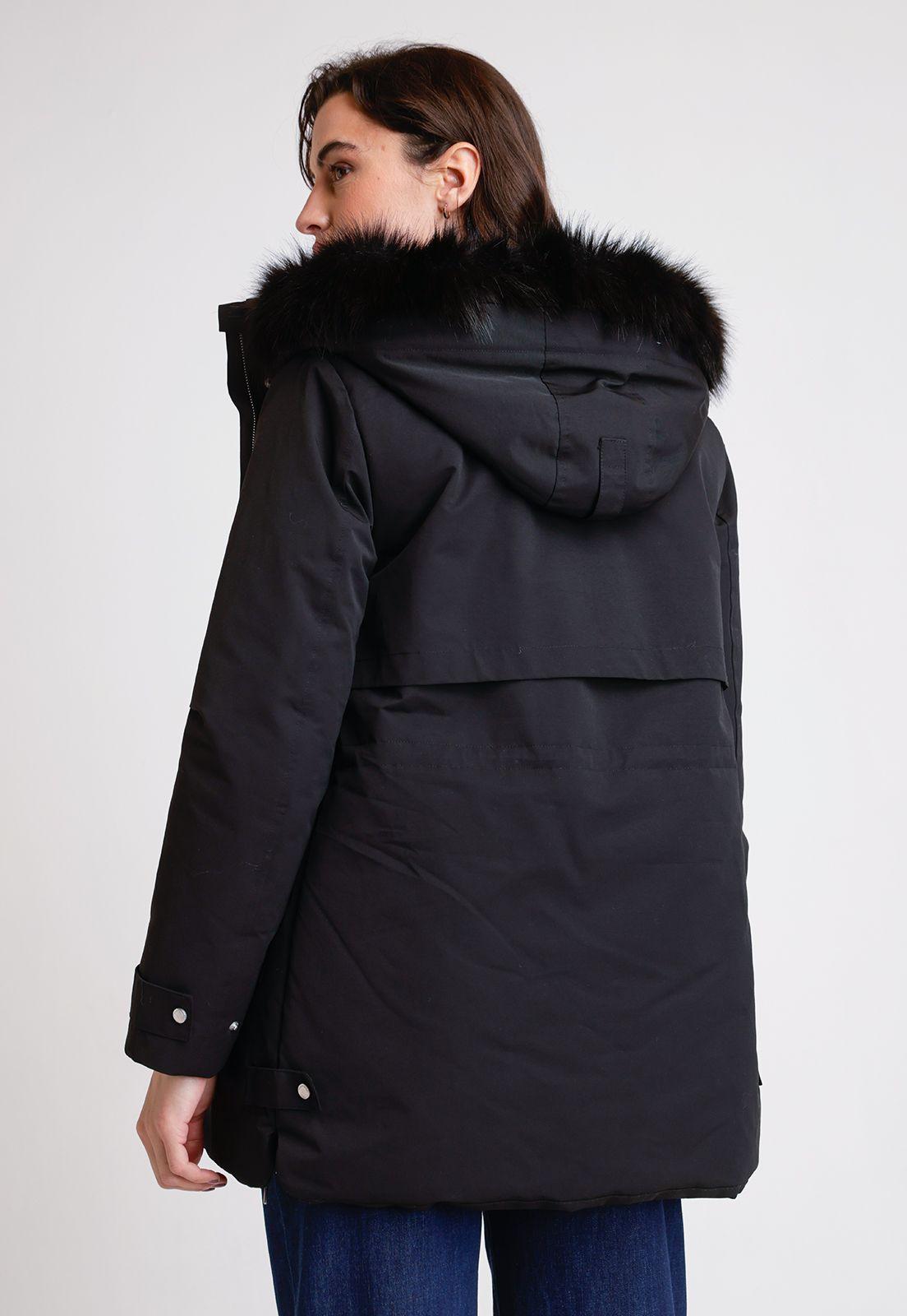 Parka De Mujer Modelo Belisa Color Negro-1