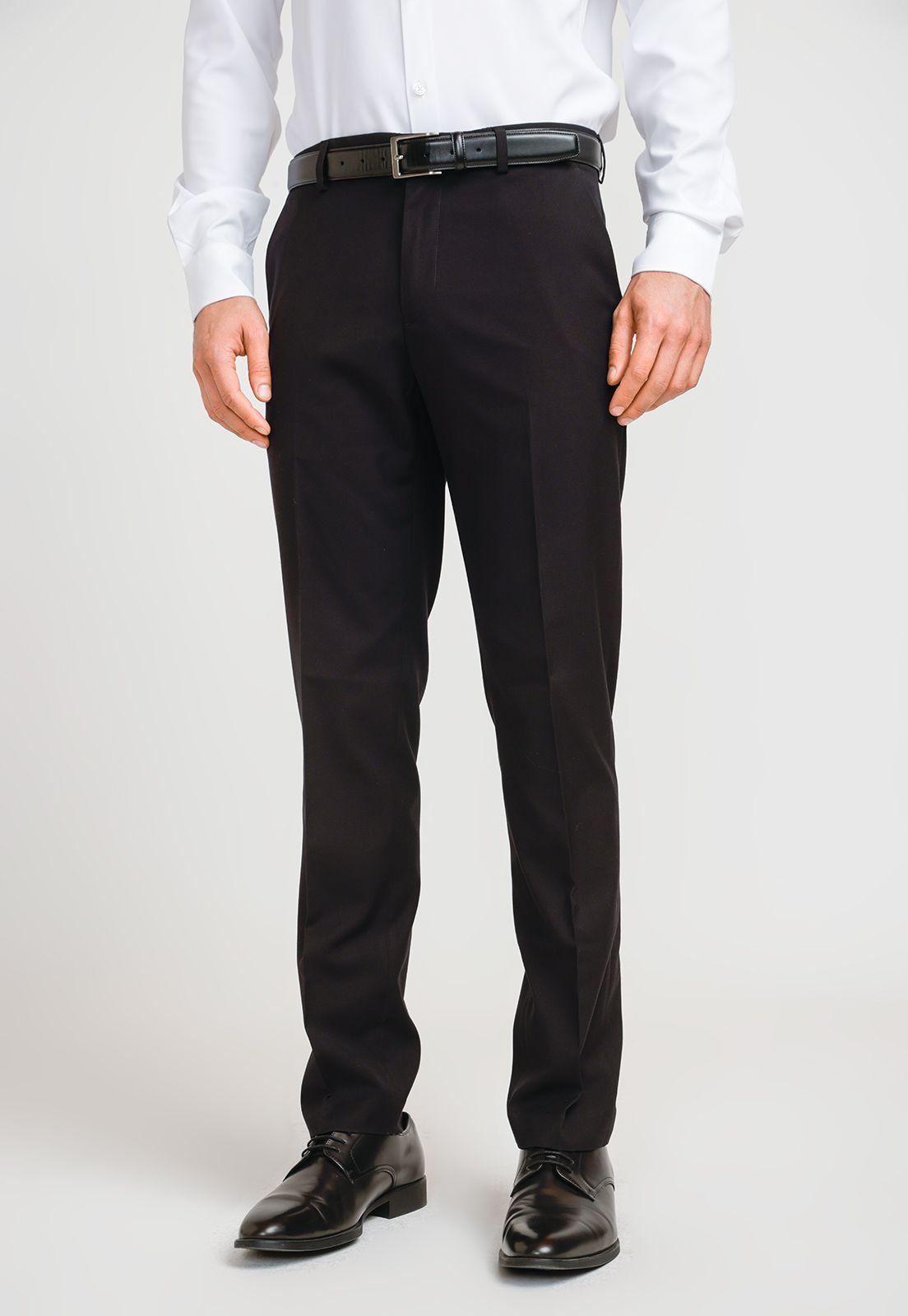 Pantalón Hombre Formal Negro-0