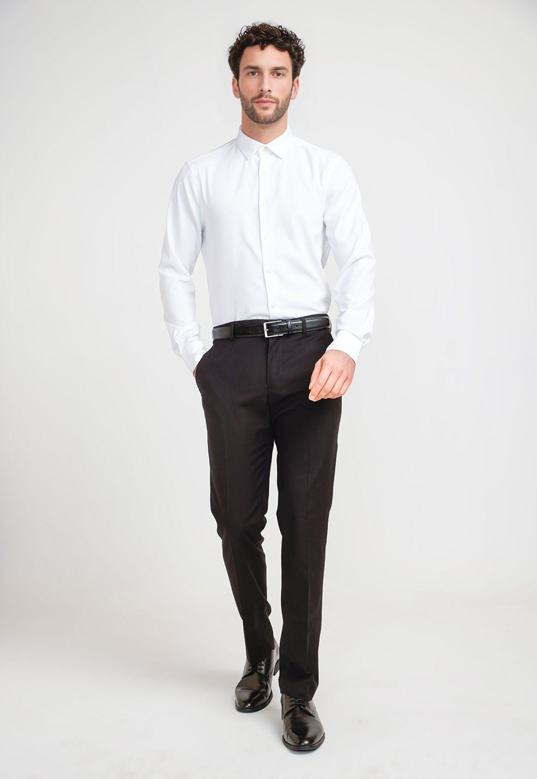 Pantalón Hombre Formal Negro-3