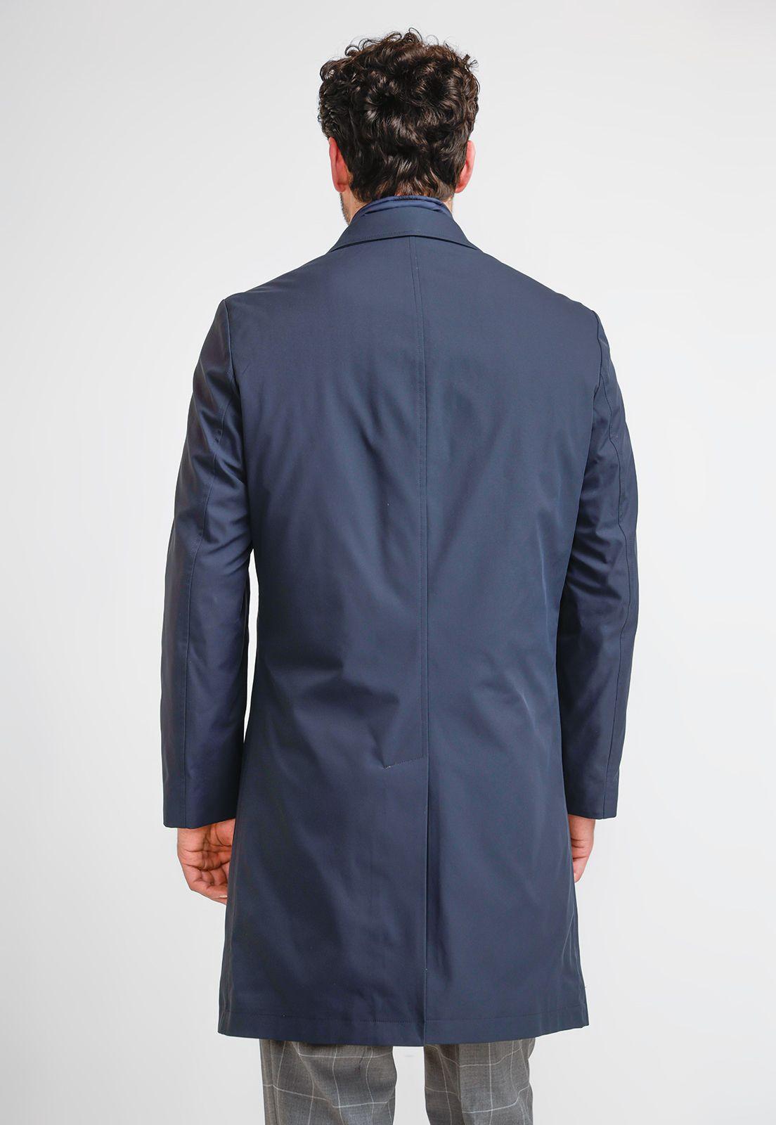 Abrigo Formal Hombre impermeable azul marino-2
