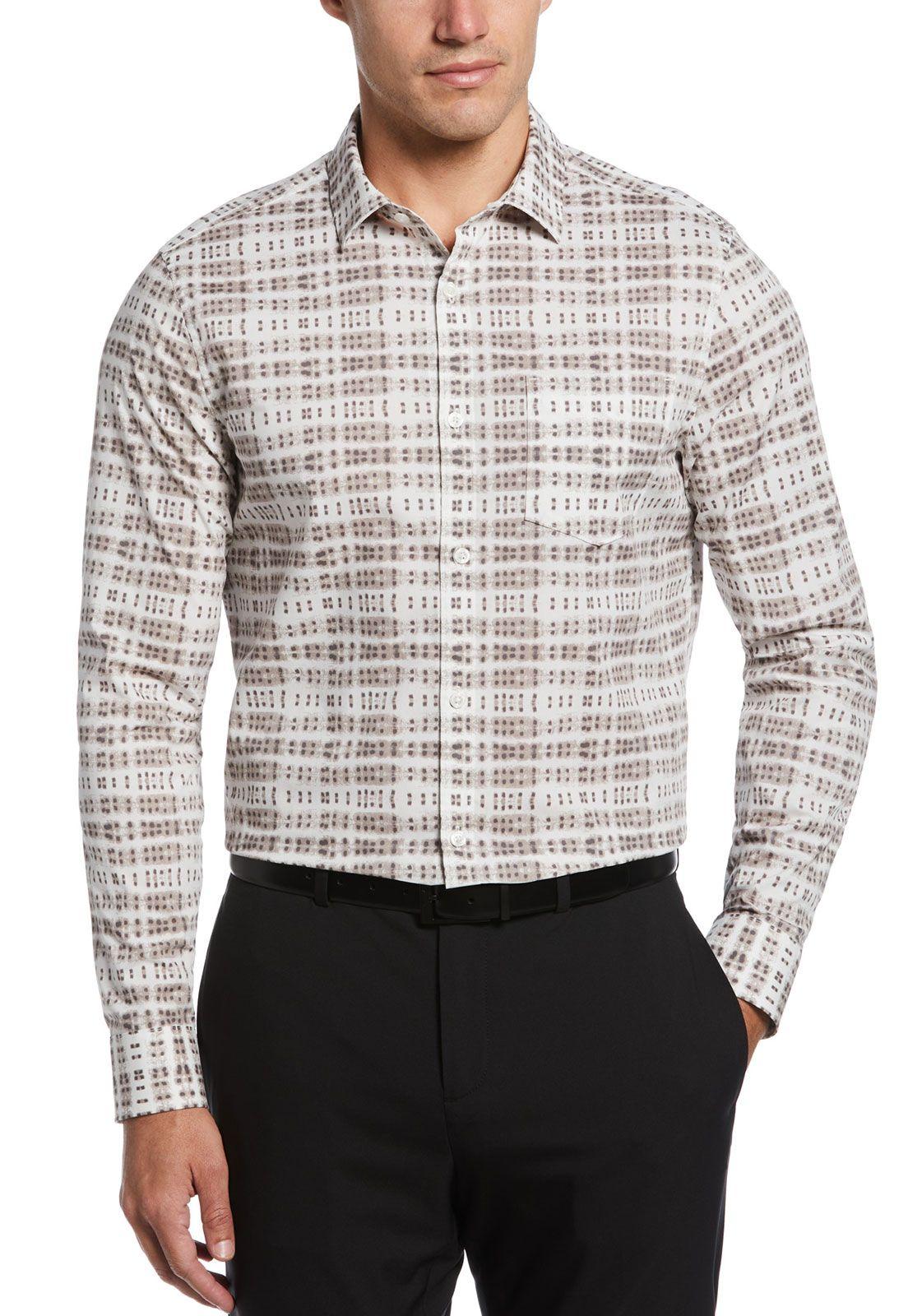 Camisa Casual Estampada Blanco-0