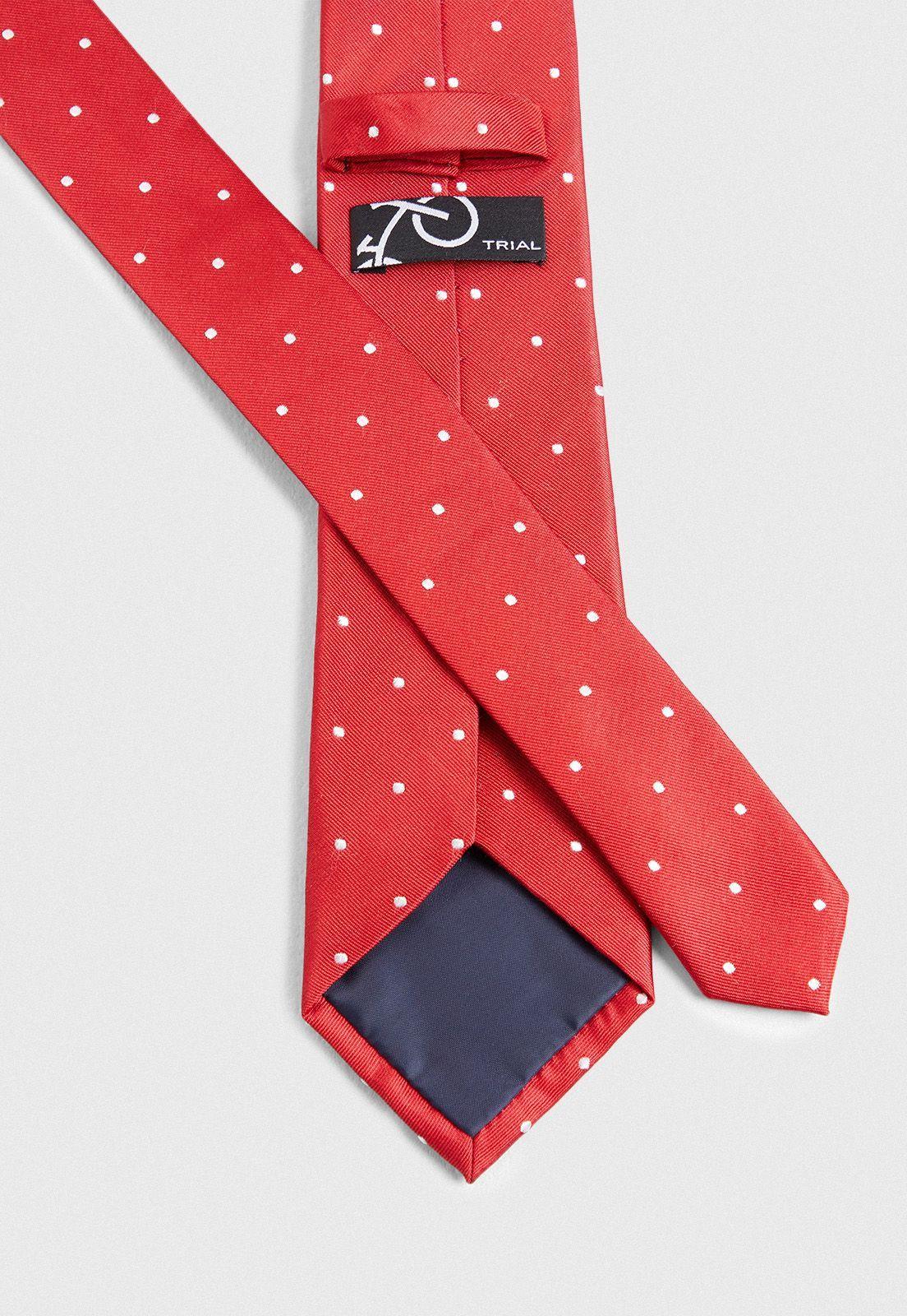 Corbata Andrew puntos rojo-2