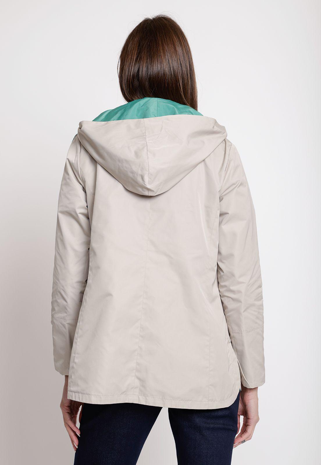 Chaqueta de Mujer Reversible Modelo Eva Color Verde-3