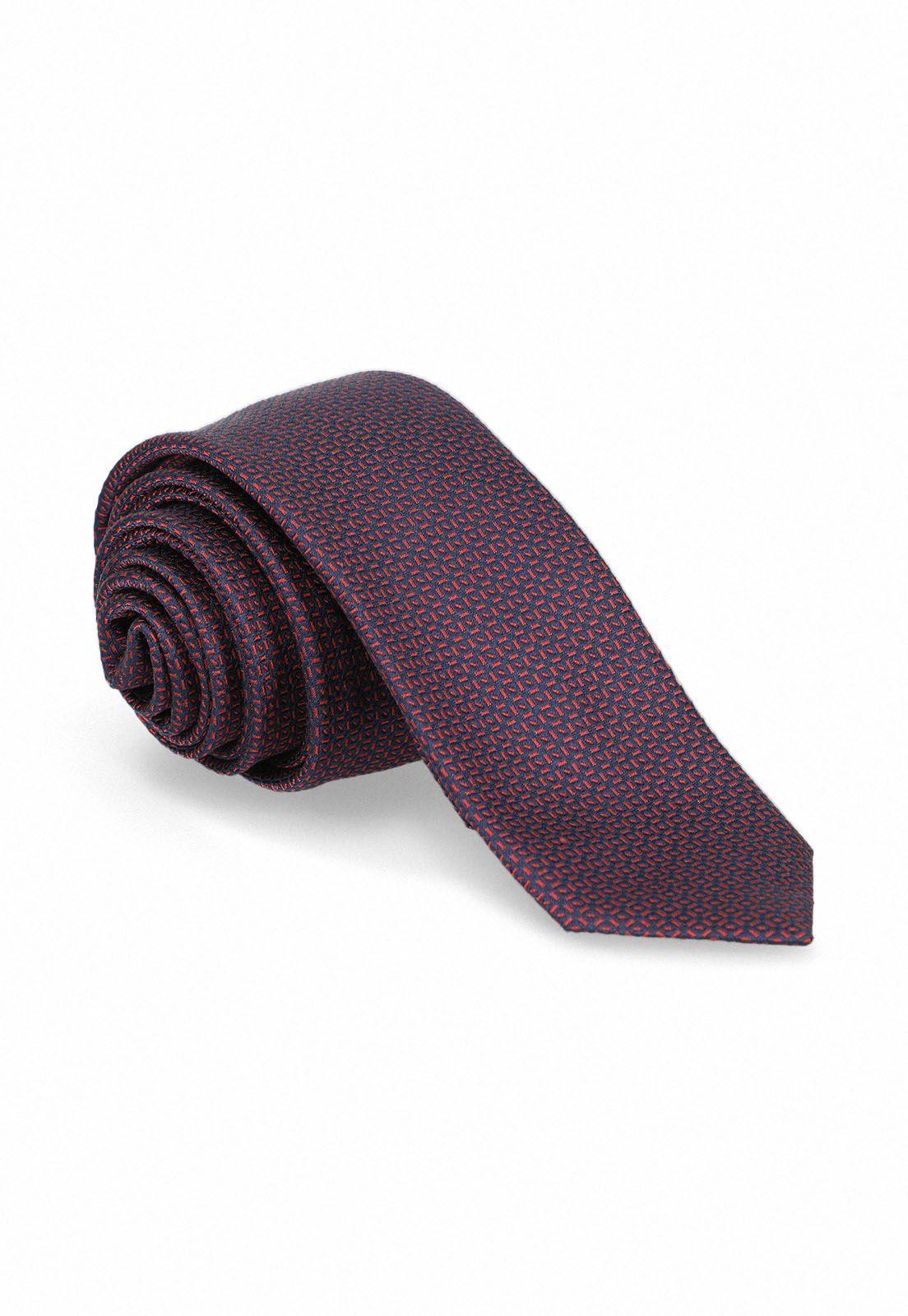 Corbata fantasía roja y navy resist spill-0