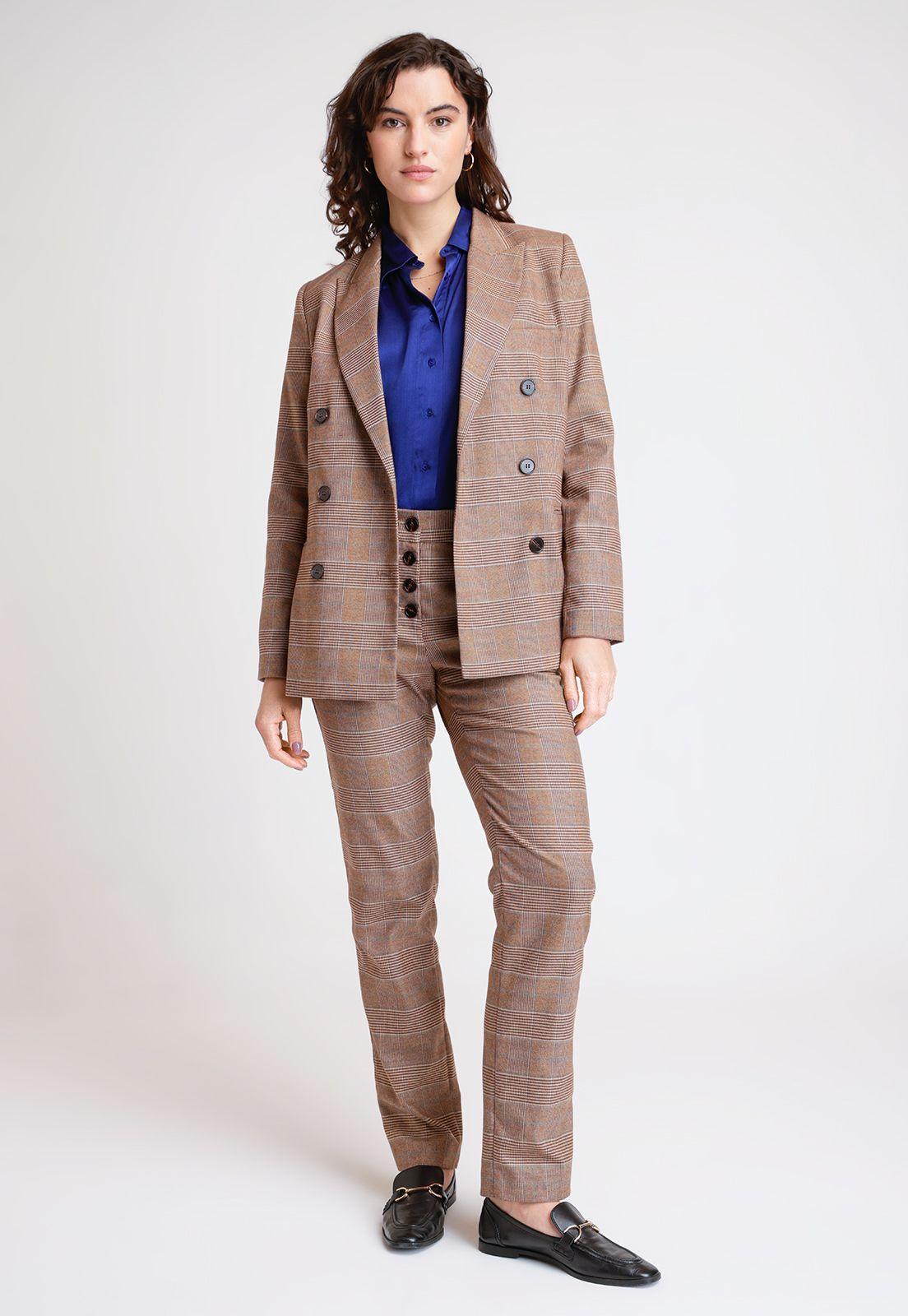 Chaqueta De Mujer Modelo Peyton Color Cafe-3