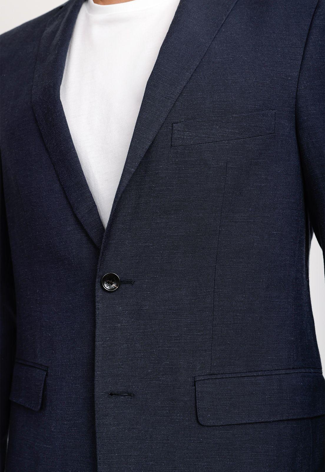 Chaqueta Hombre Lino Navy THE SARAH SLIM JACKET S25-26-2