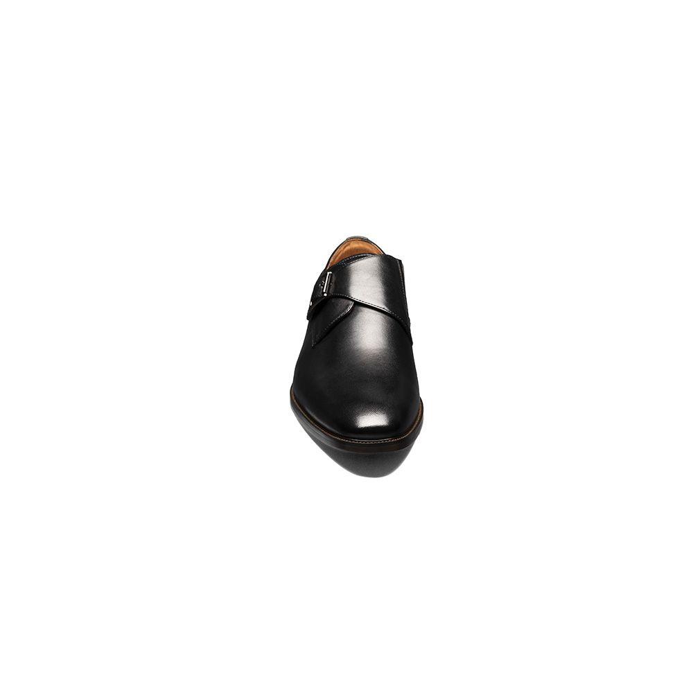 Zapato Sorrento Plain Toe Single Monk Strap Negro-4