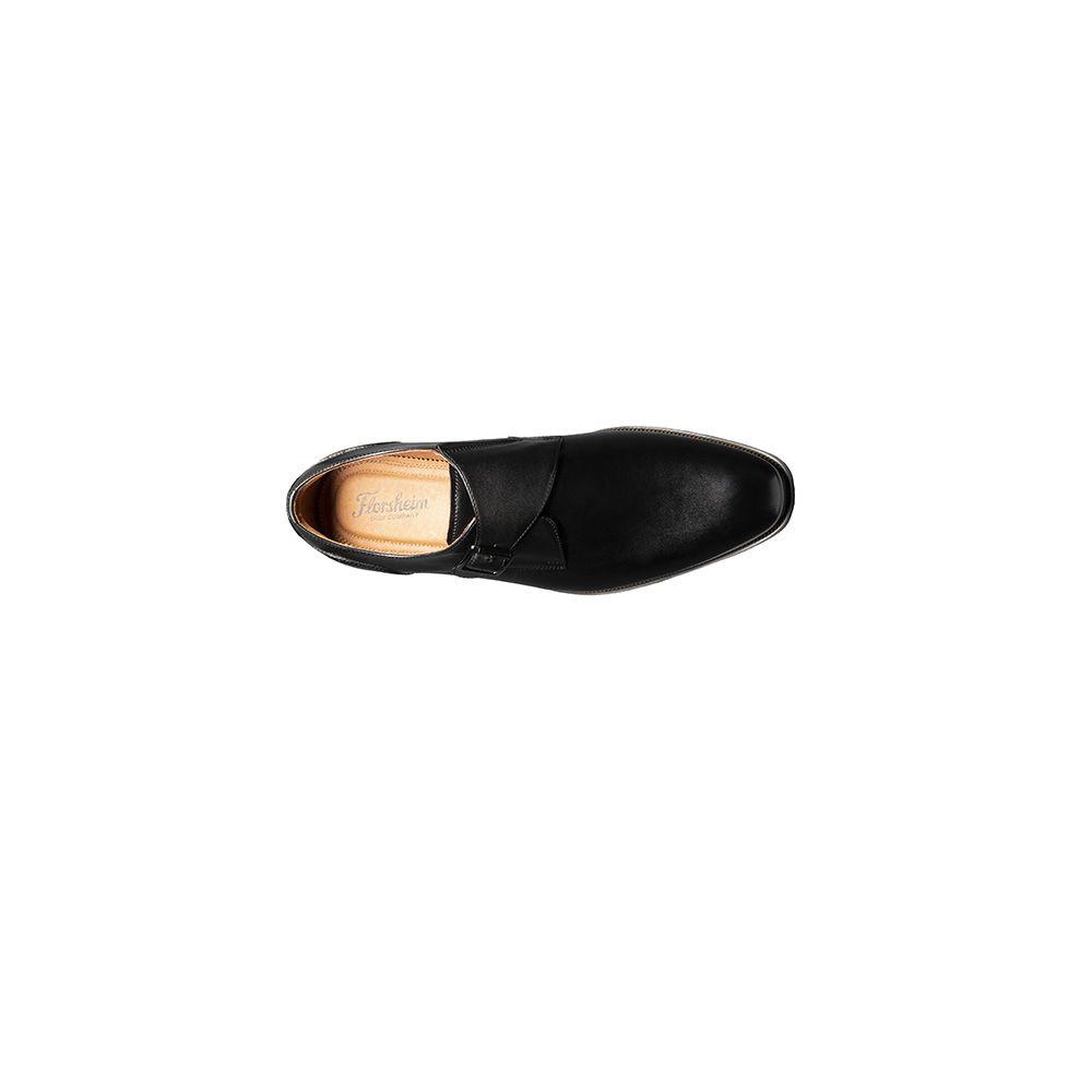 Zapato Sorrento Plain Toe Single Monk Strap Negro-5