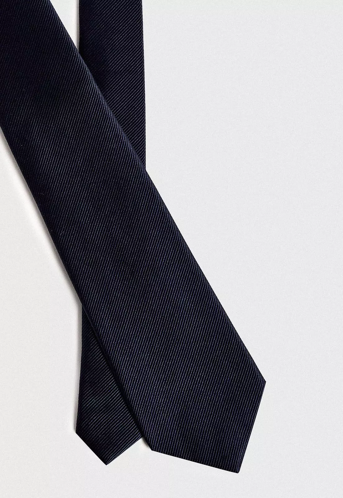 Corbata hombre Formal Executive Seda Azul marino -1