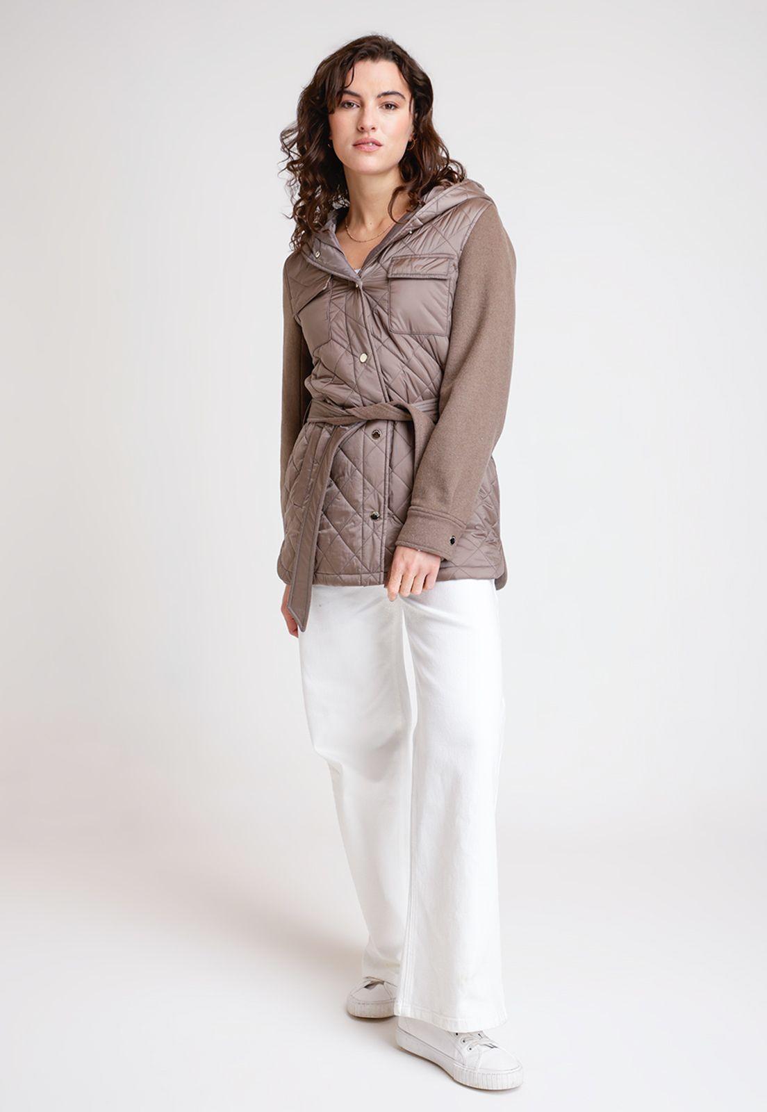 Parka De Mujer Modelo Lana Color Taupe-3