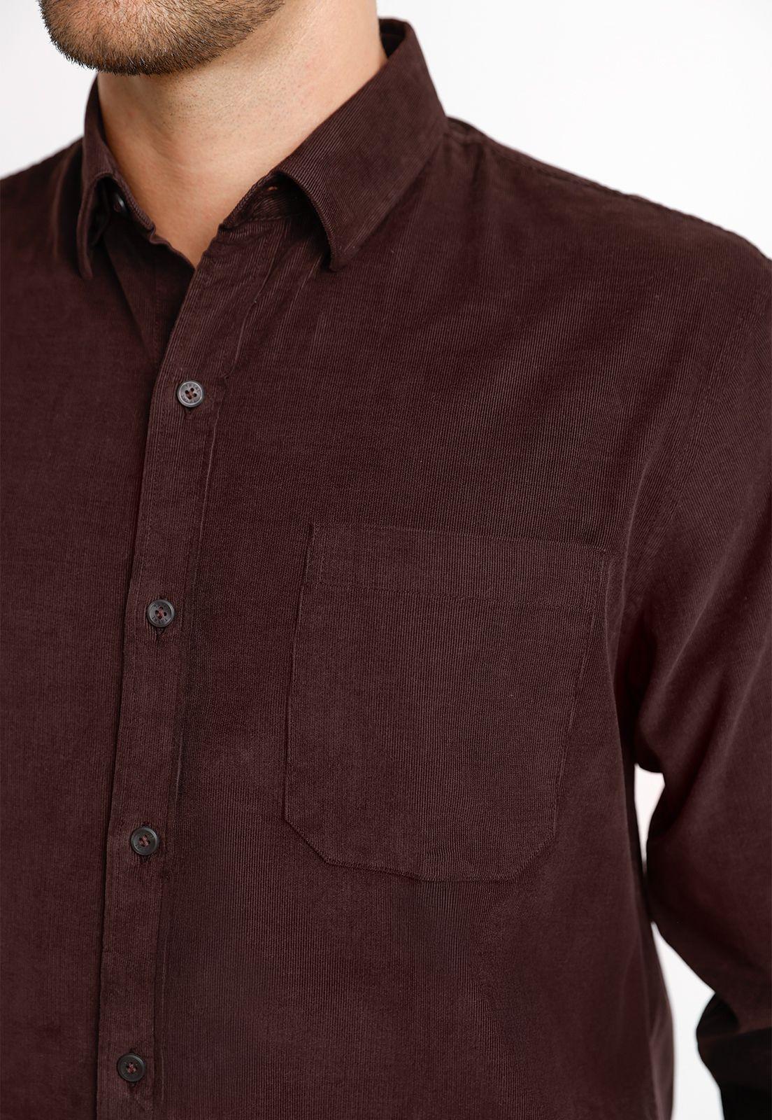 Camisa Cotelé ML Hombre Burgos Burdeo-2