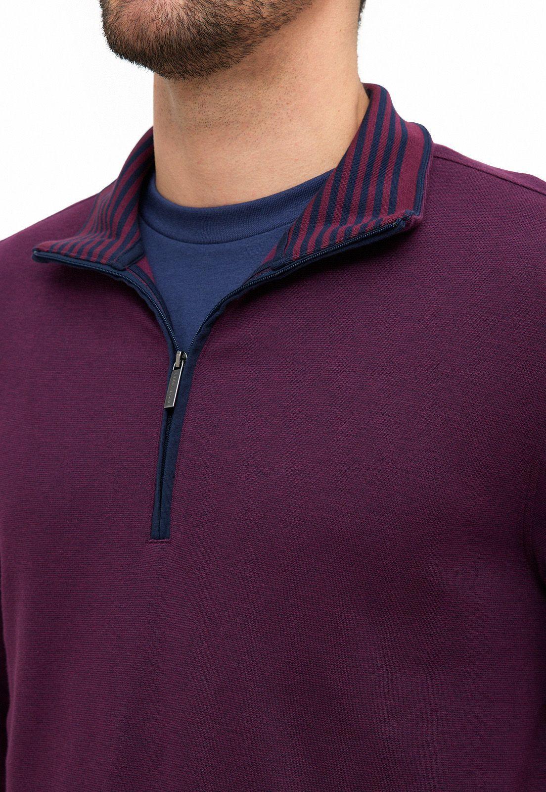 Polerón Icon Quarter Zip Burdeo-2