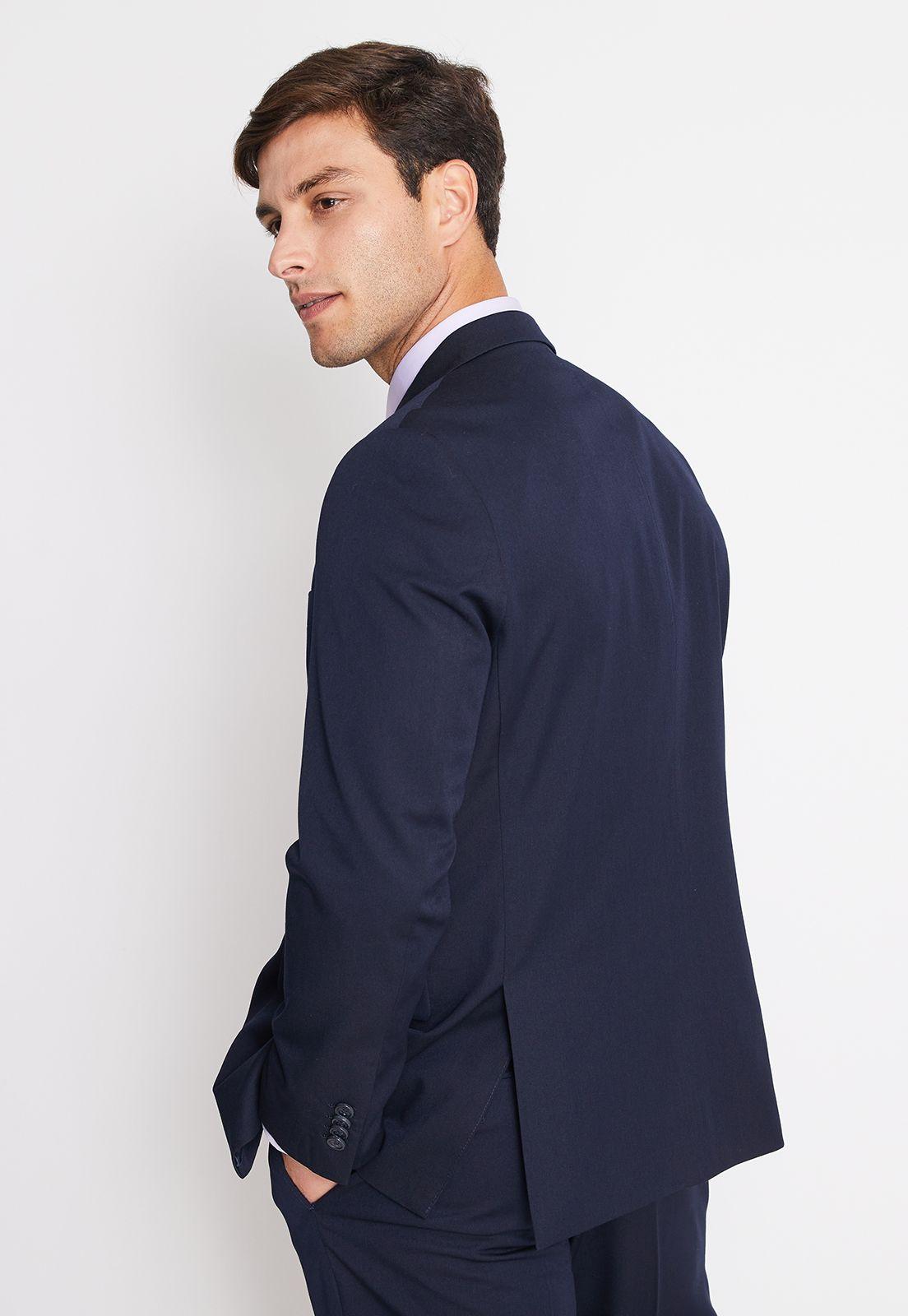 Traje Formal Hombre Regular Twill Azul Marino-2