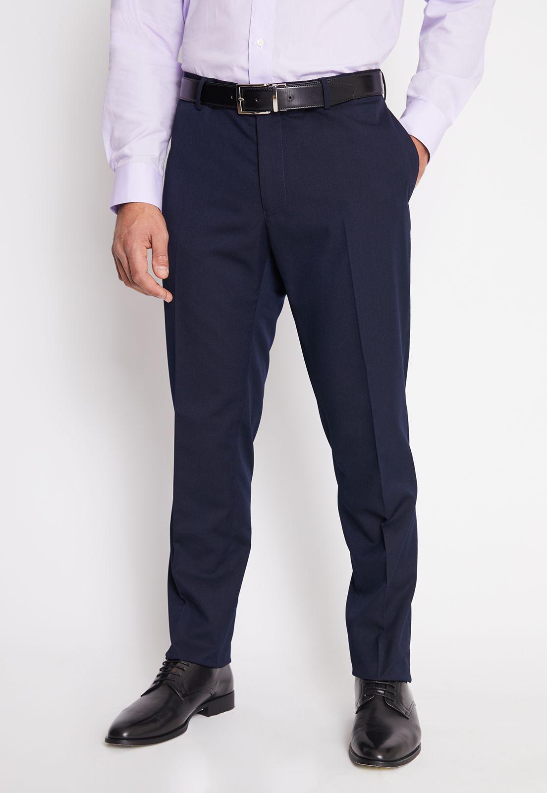 Traje Formal Hombre Regular Twill Azul Marino-4