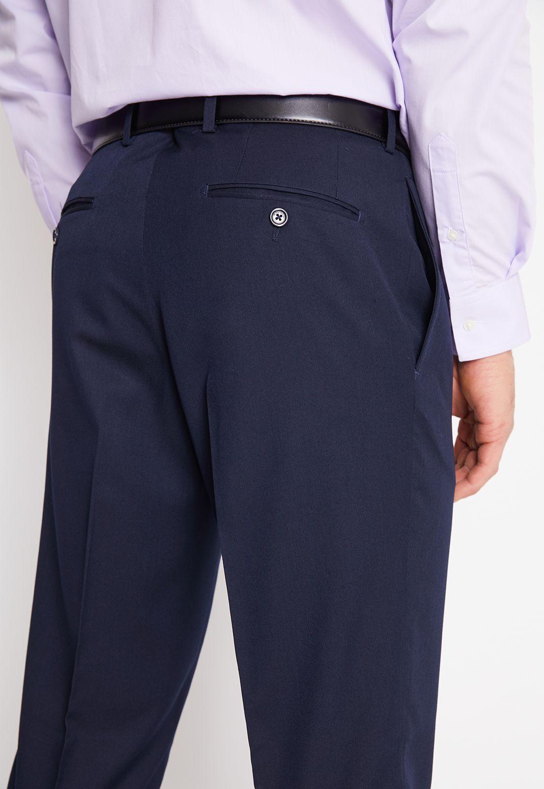 Traje Formal Hombre Regular Twill Azul Marino-6