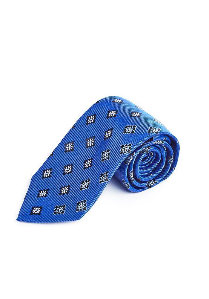 Corbata Luxury Fantasía Azul Medio-0
