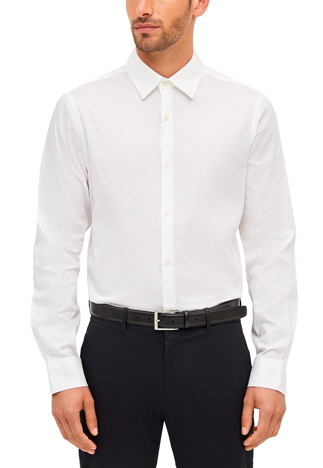 Camisa Textura Blanca Textura Water Repellent-0