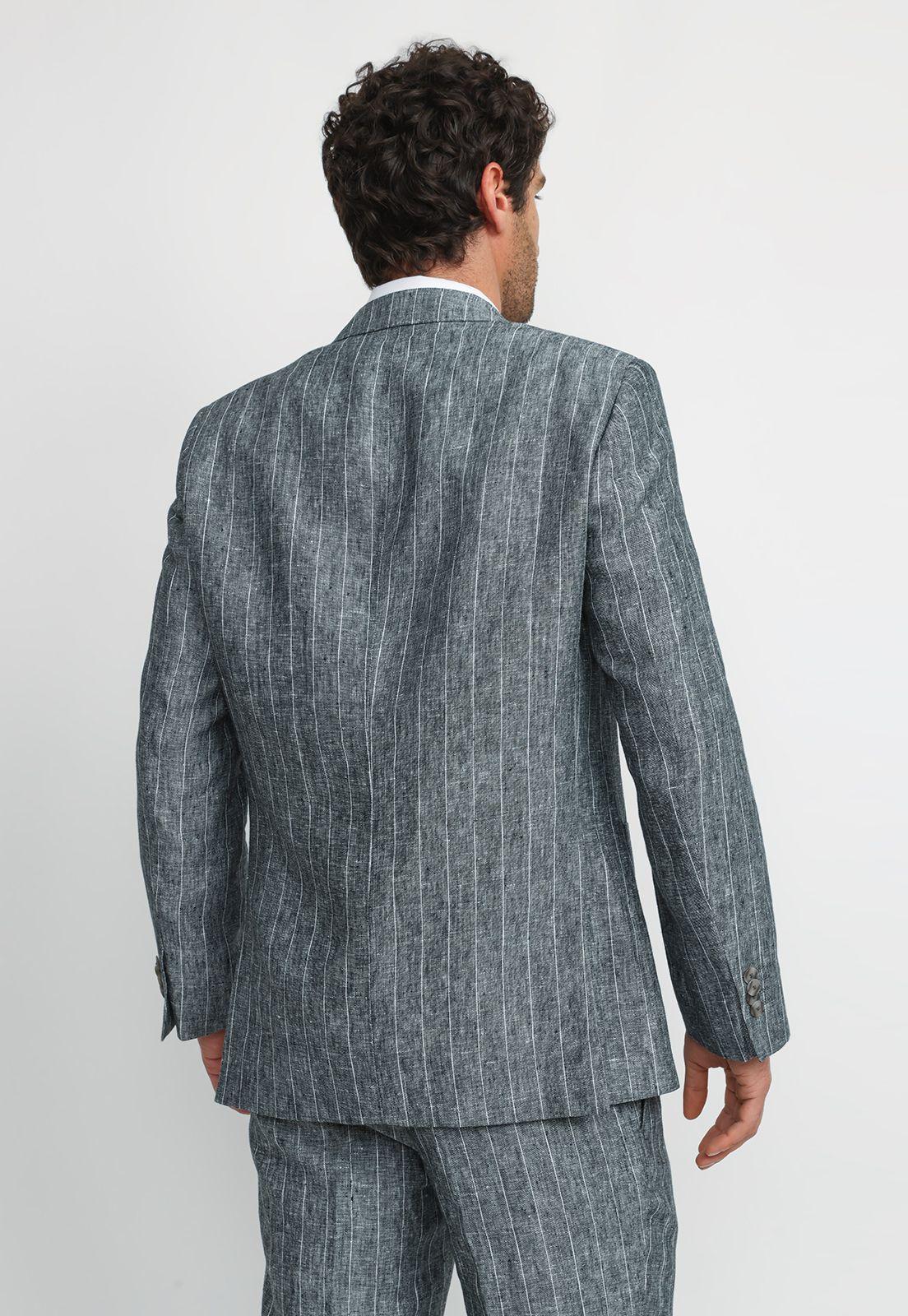 Chaqueta Hombre Formal Lino Classic Azul Marino-1