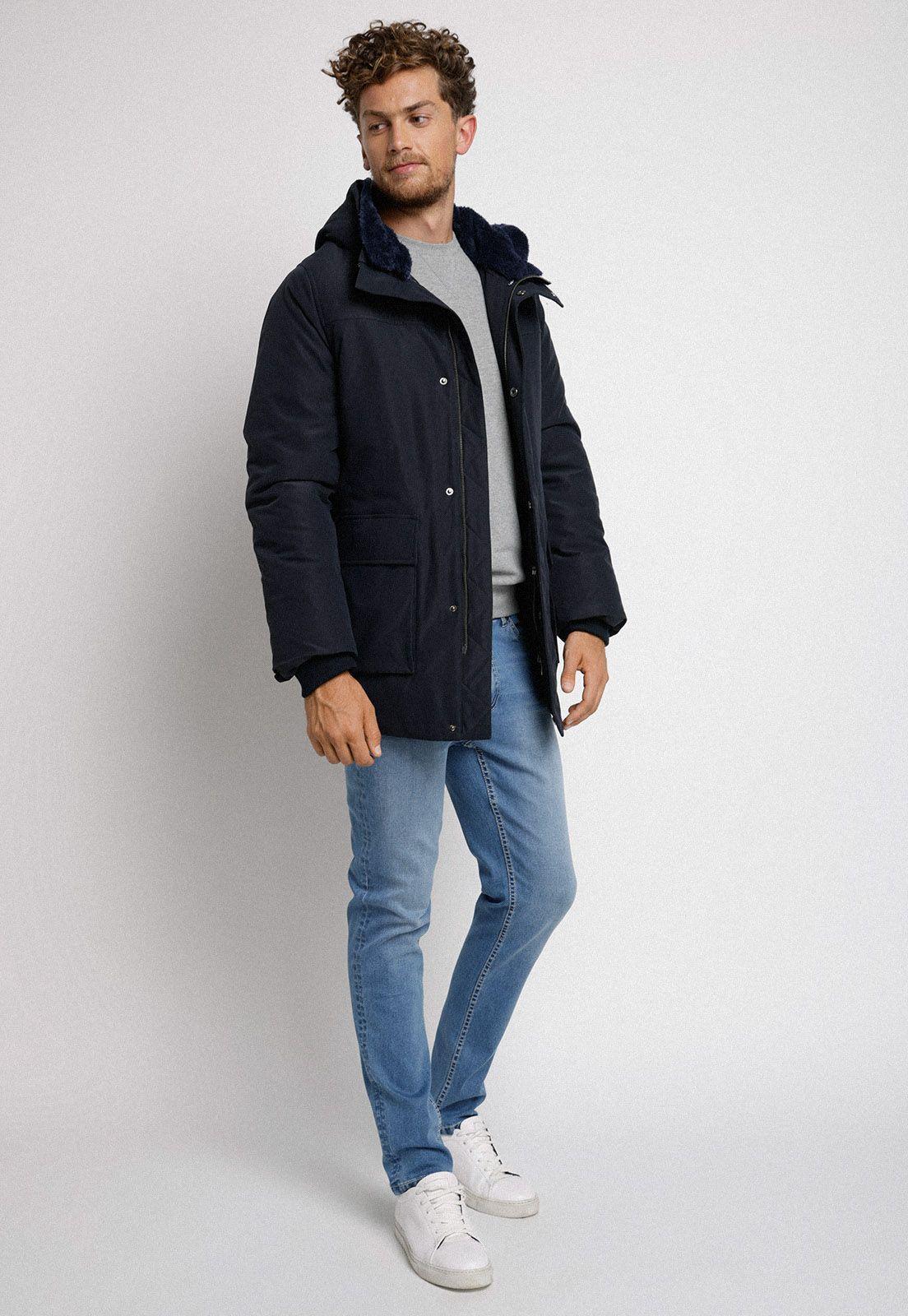 Parka de Plumas Thunderbolt azul marino-3