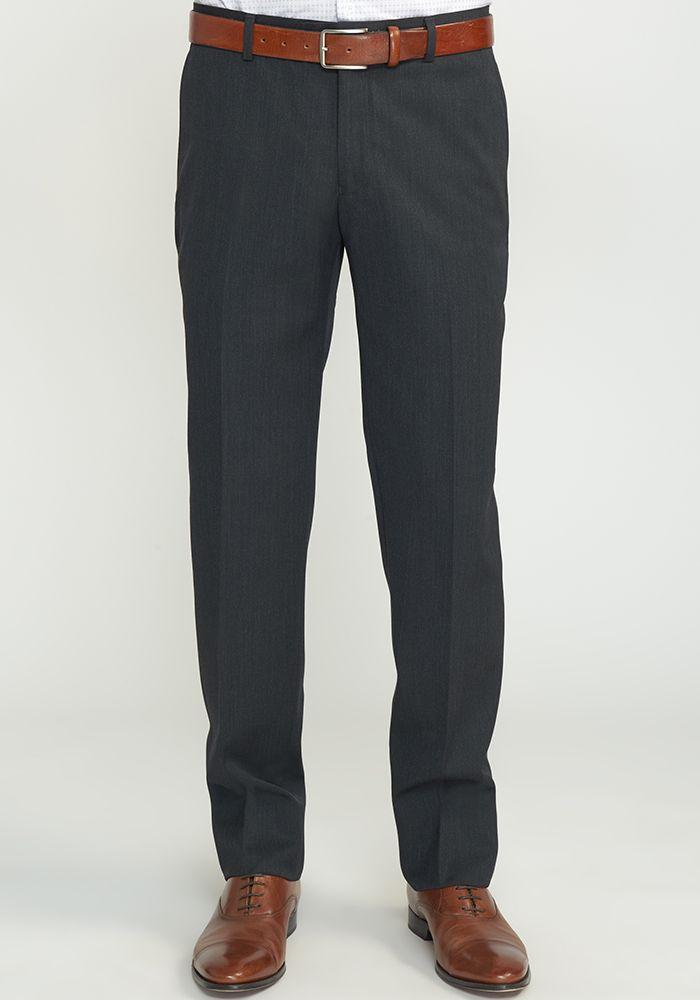 Pantalón hombre Formal Slim Fit Business Lana Gris -8
