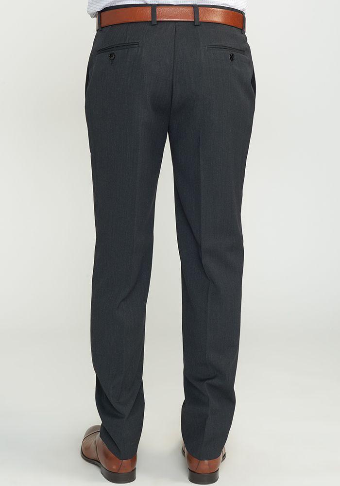 Pantalón hombre Formal Slim Fit Business Lana Gris -9