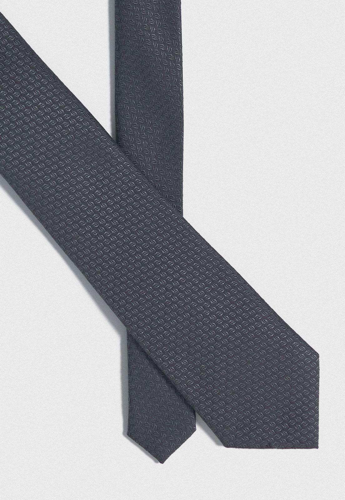 Corbata Formal Hombre Seda Microdiseño Executive Marengo-1