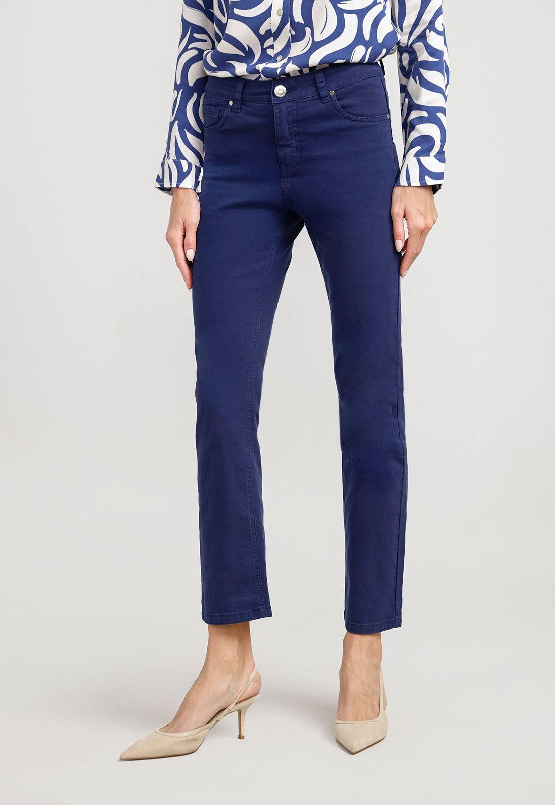 Pantalón Mujer Petra Algodón Peruano Navy-0