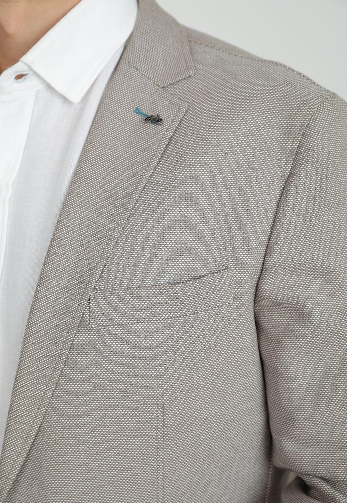 Chaqueta hombre Casual Slim Fit Metropoli Algodón Gris -2