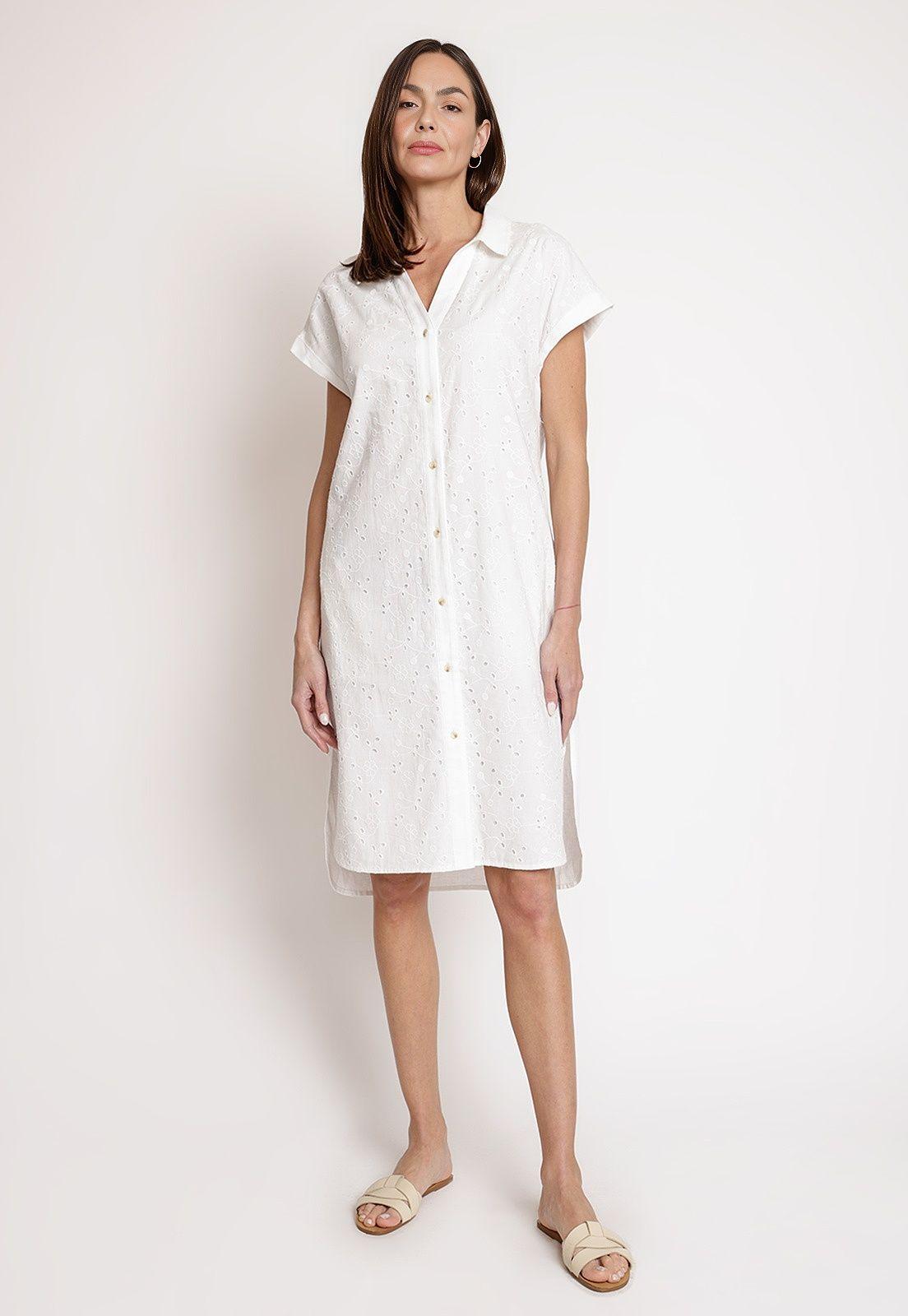 Vestido de Mujer Modelo Miranda Color Crudo-3