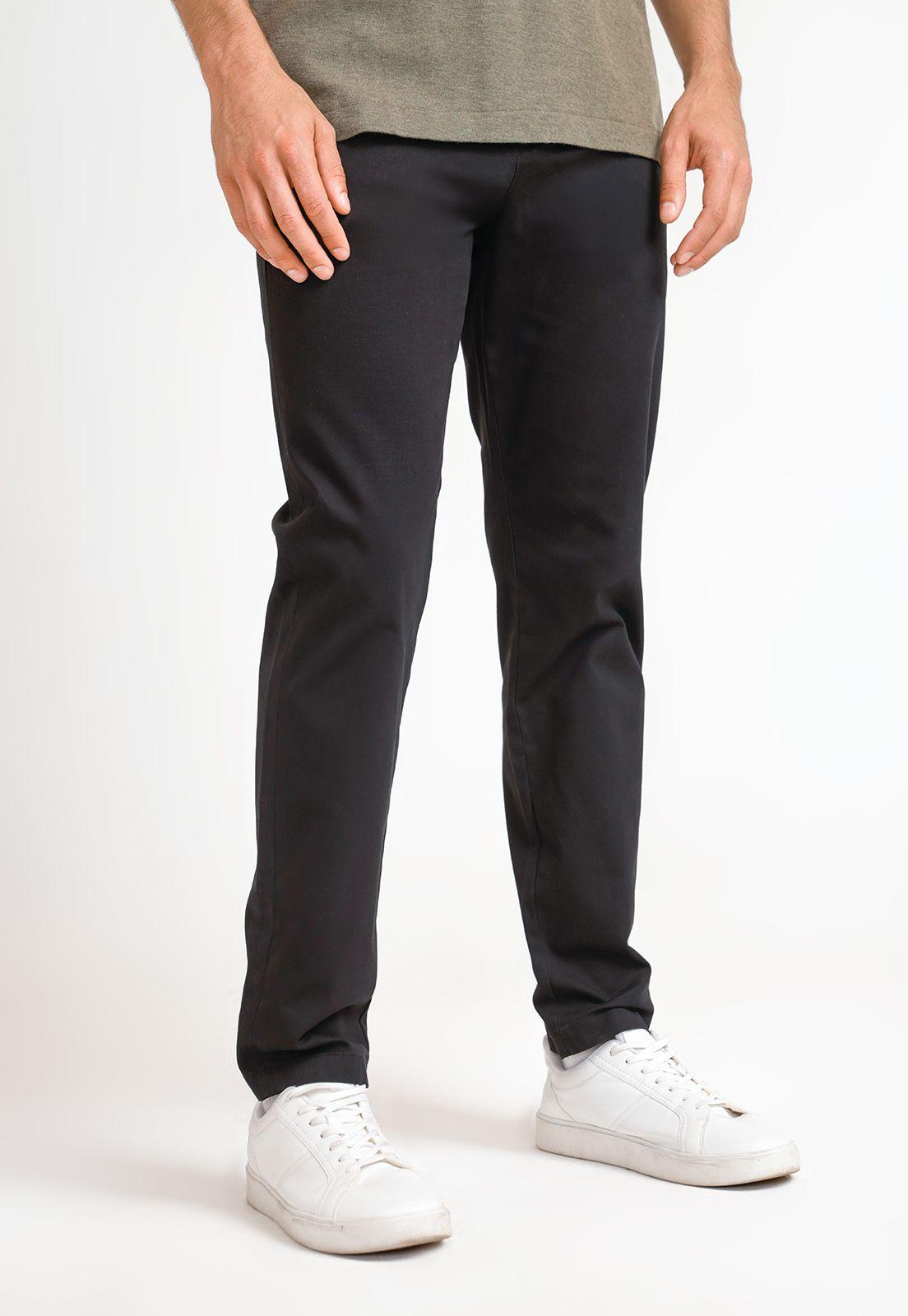 Pantalón Hombre Negro-0