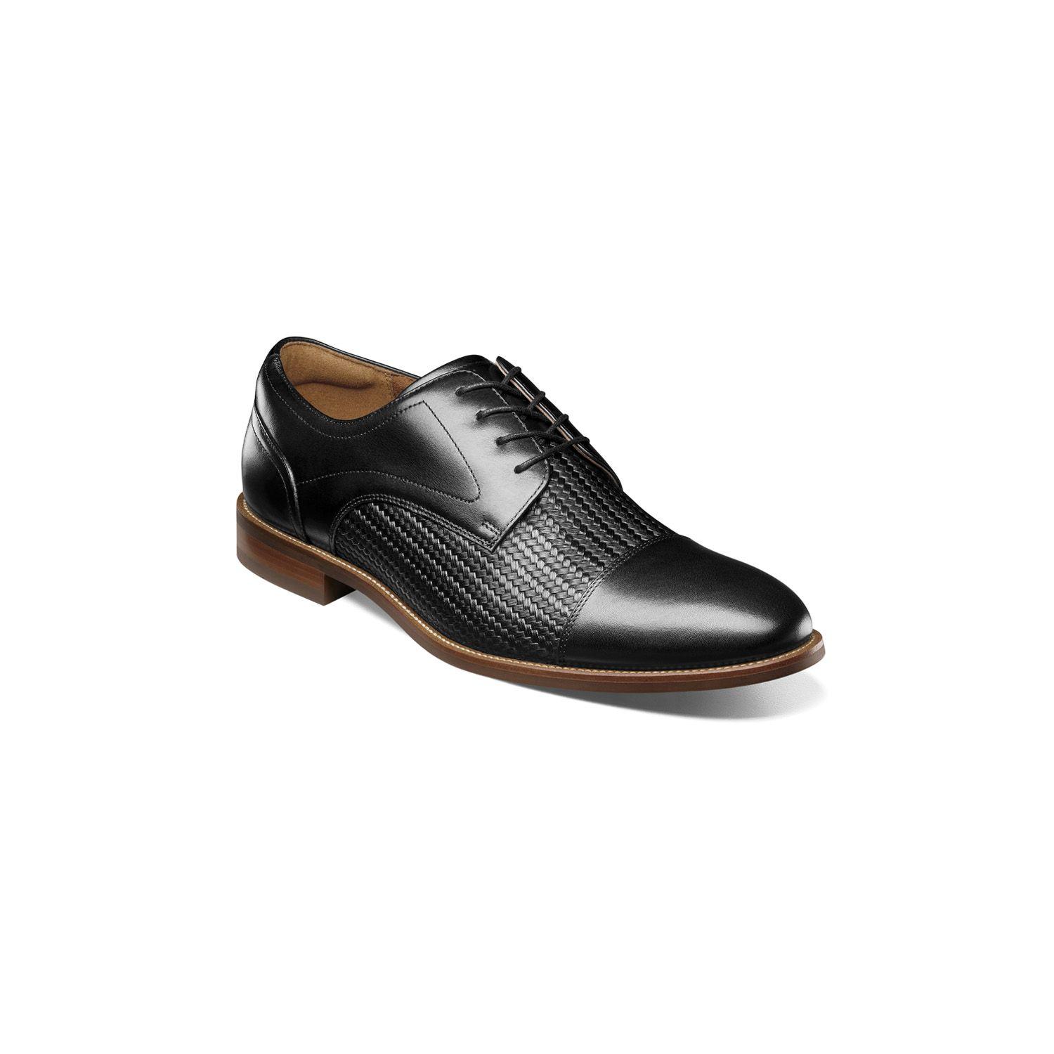 Zapatos Formal Negro Rucci Weave Cap Toe-0