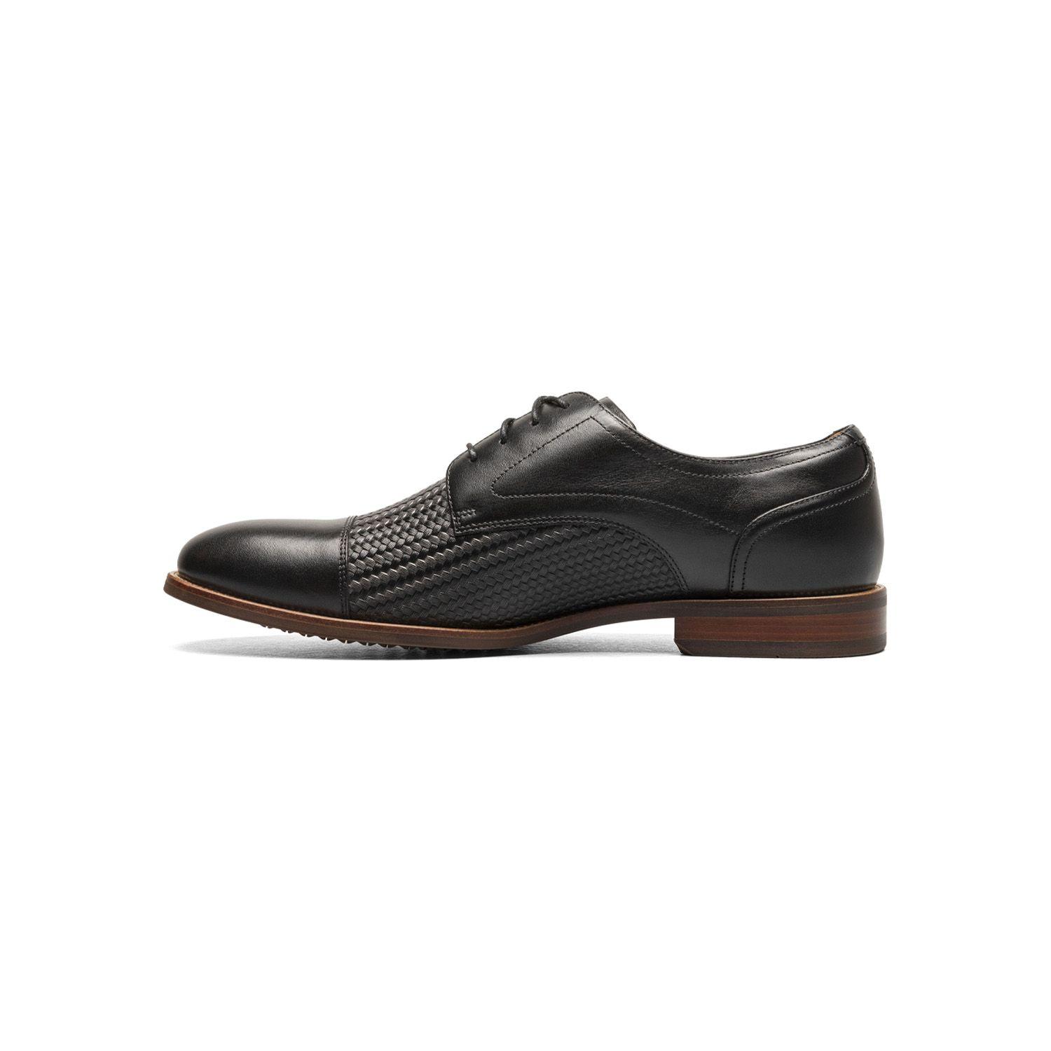 Zapatos Formal Negro Rucci Weave Cap Toe-4