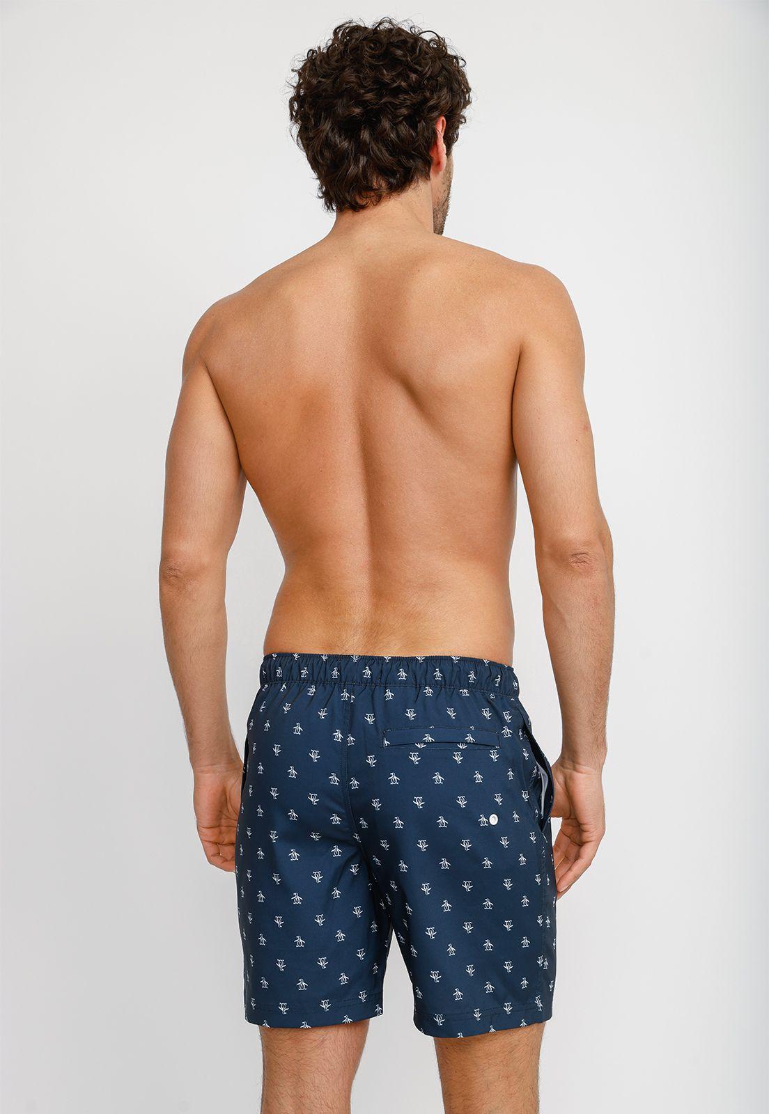 Traje de Baño Hombre Estampado Navy-1