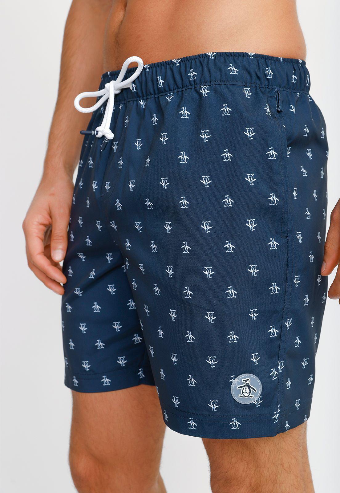 Traje de Baño Hombre Estampado Navy-2