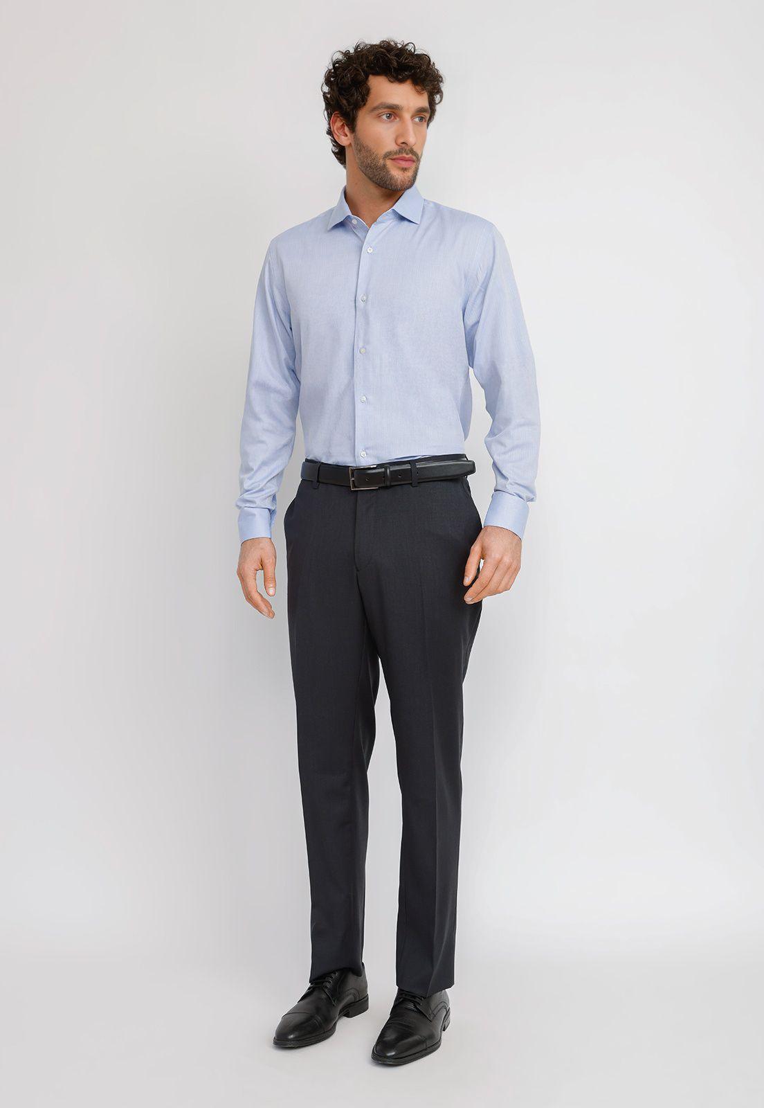 Camisa Hombre Formal Algodón Vercelli Espiga-3