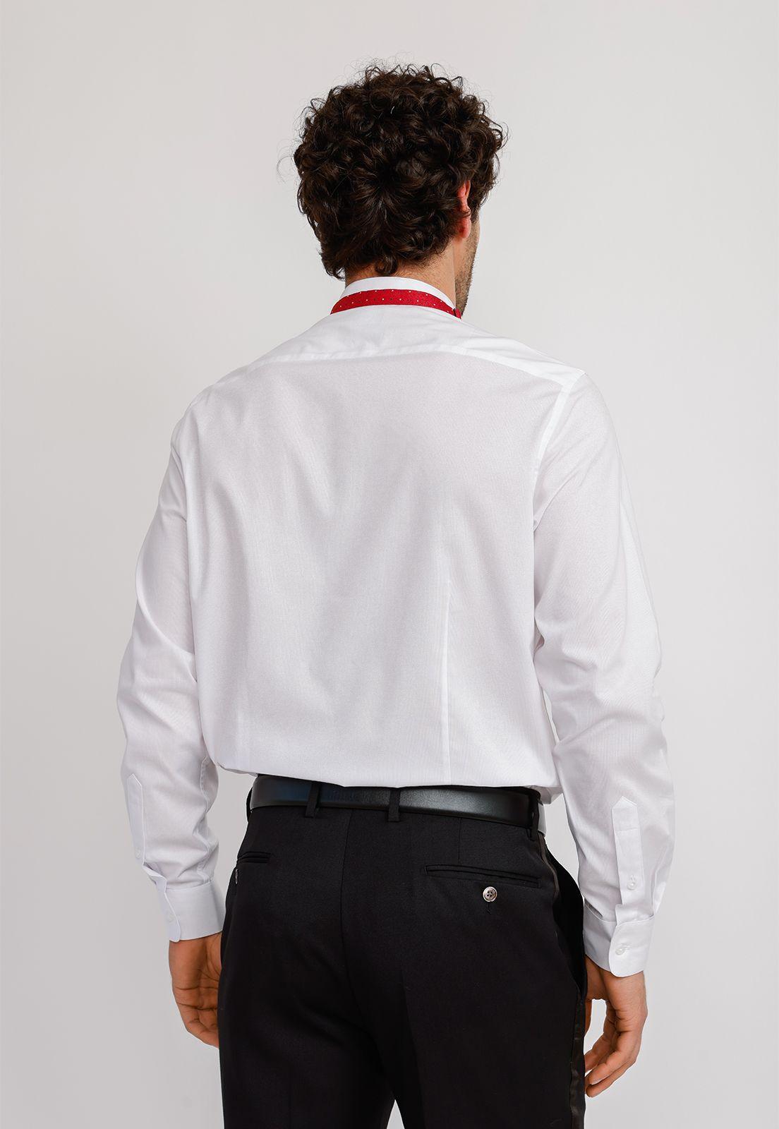 Camisa Hombre Formal 100% Algodón Luxury Blanco-1