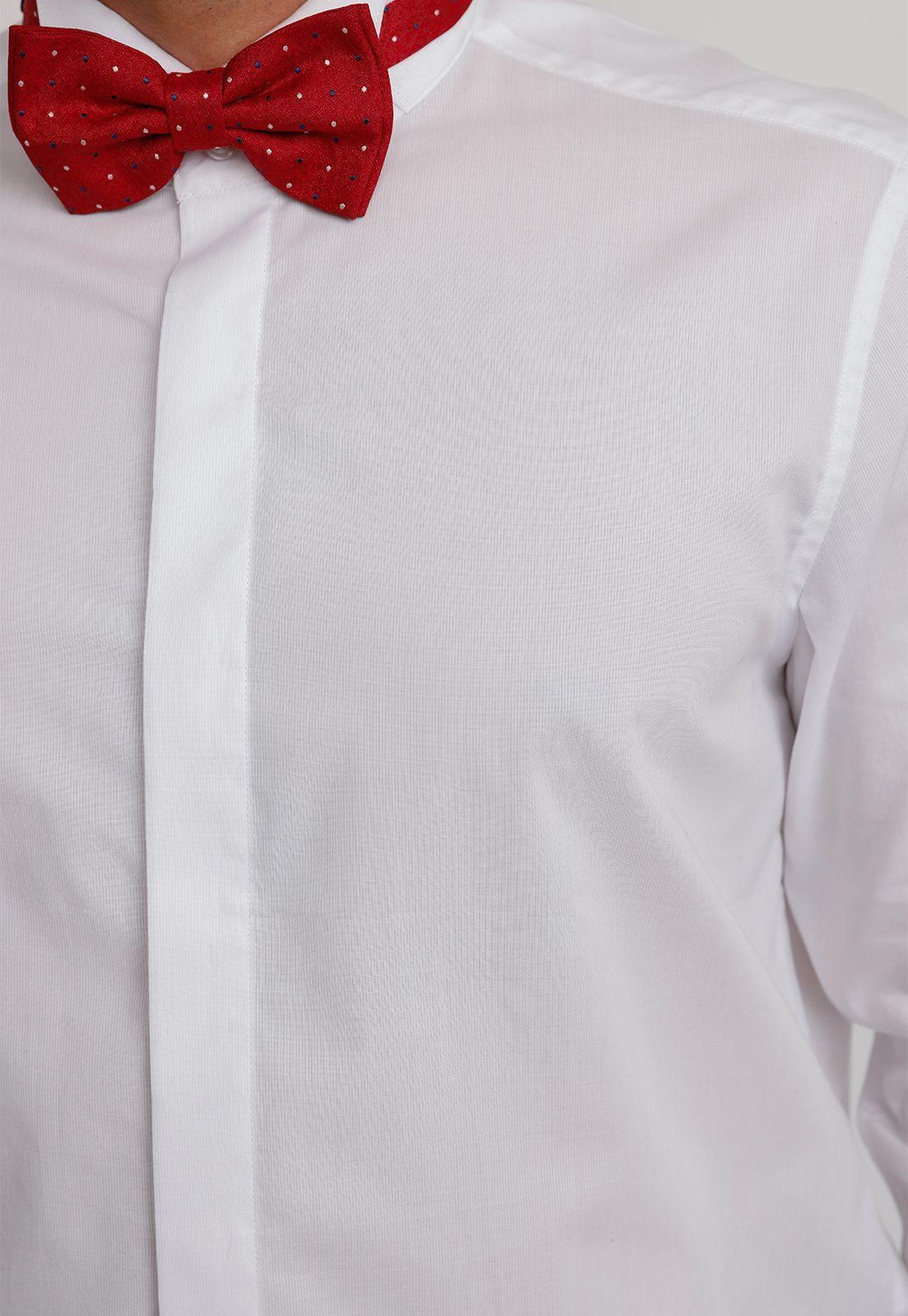 Camisa Hombre Formal 100% Algodón Luxury Blanco-2
