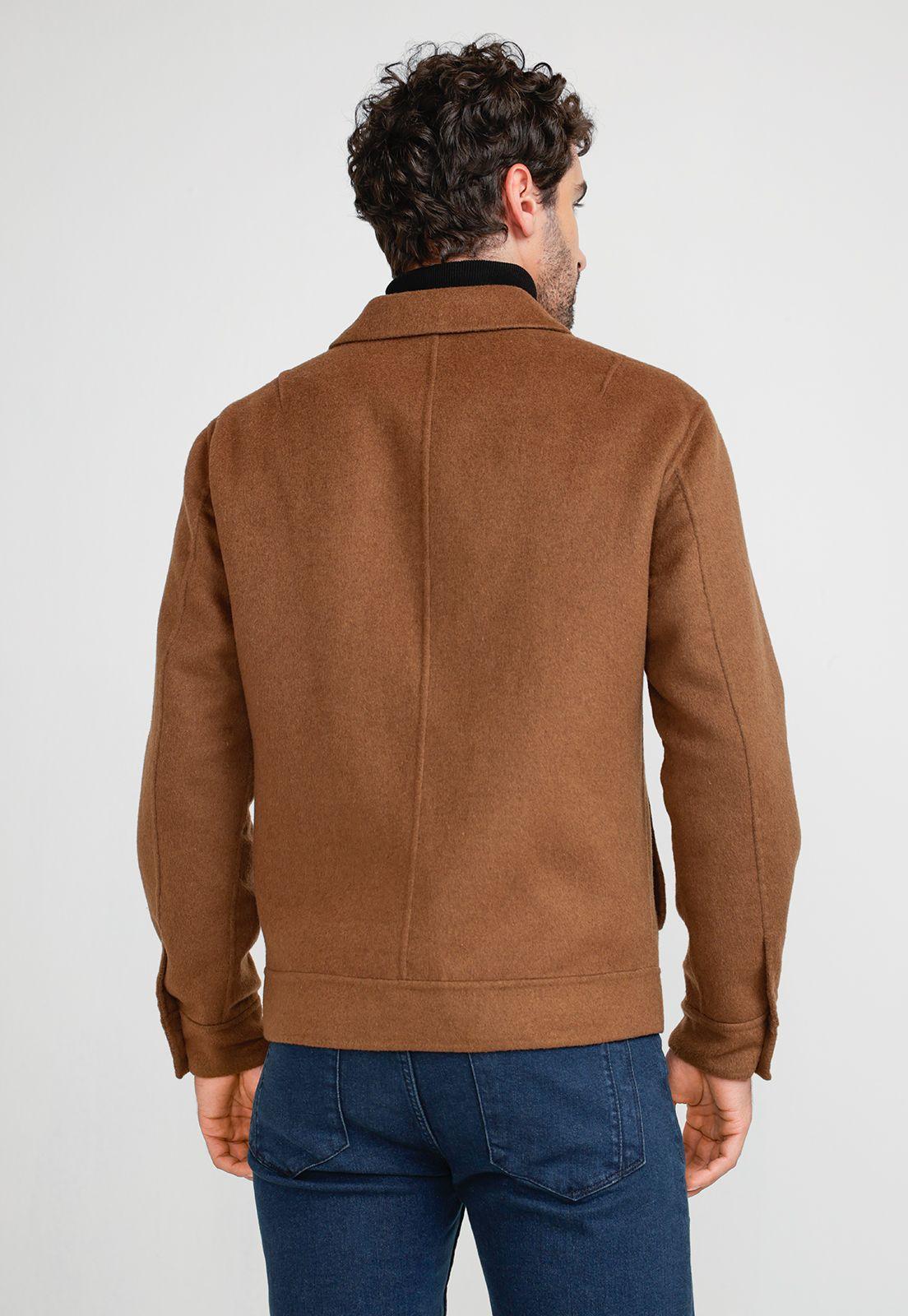Chaqueta Hombre Lana Camel-1