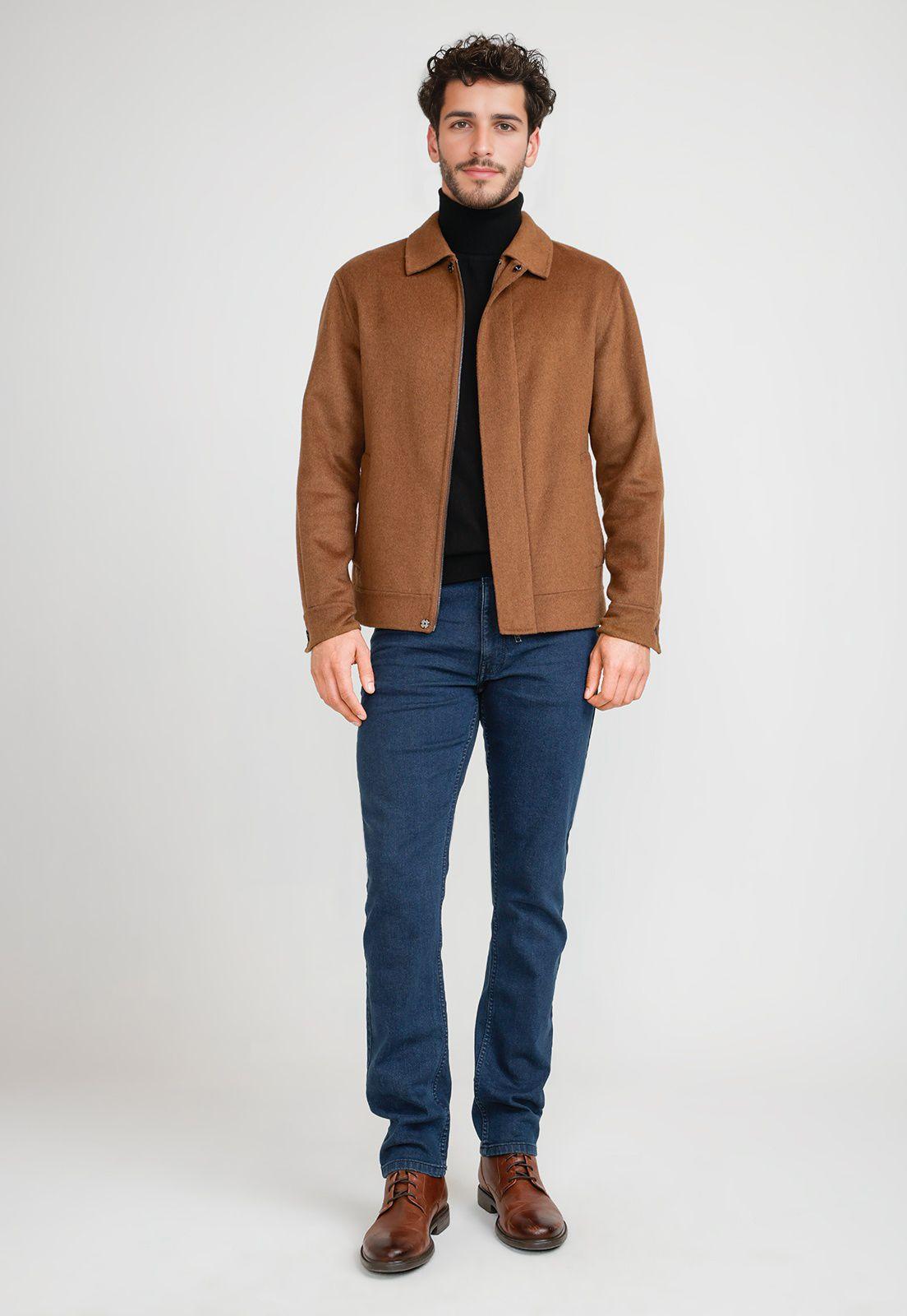 Chaqueta Hombre Lana Camel-3