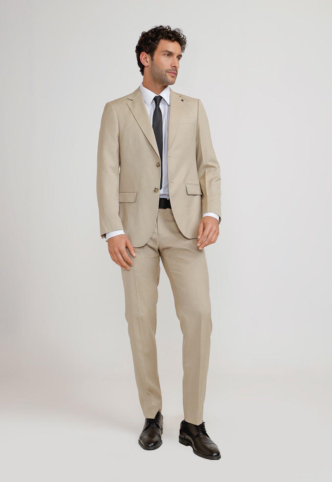 Traje Hombre Formal Graduación Beige-3